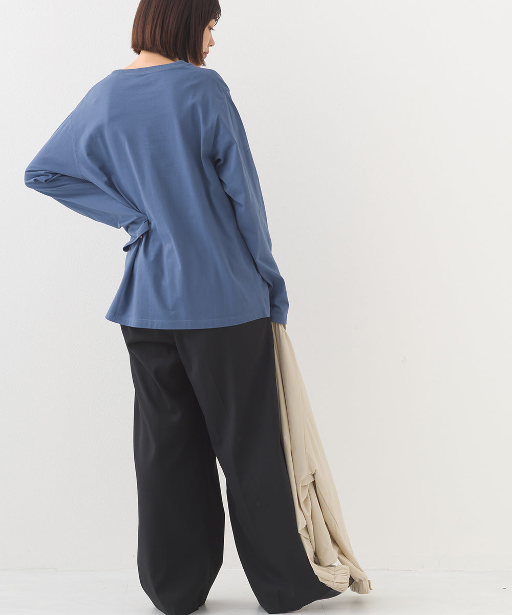 【OMNES】ベーシックプルオーバー ロングスリーブTシャツ【253W430OMN099】