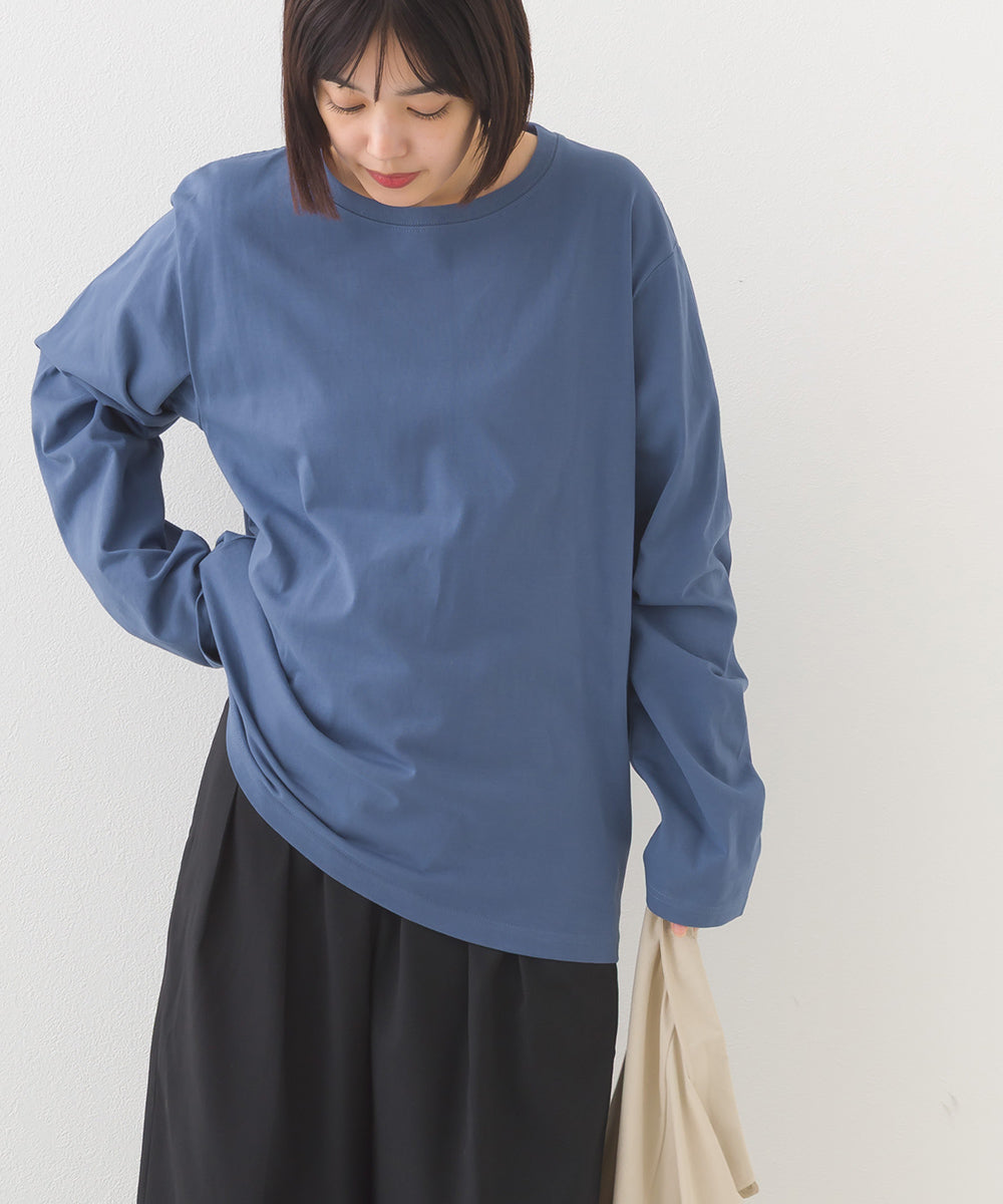 【OMNES】ベーシックプルオーバー ロングスリーブTシャツ【253W430OMN099】