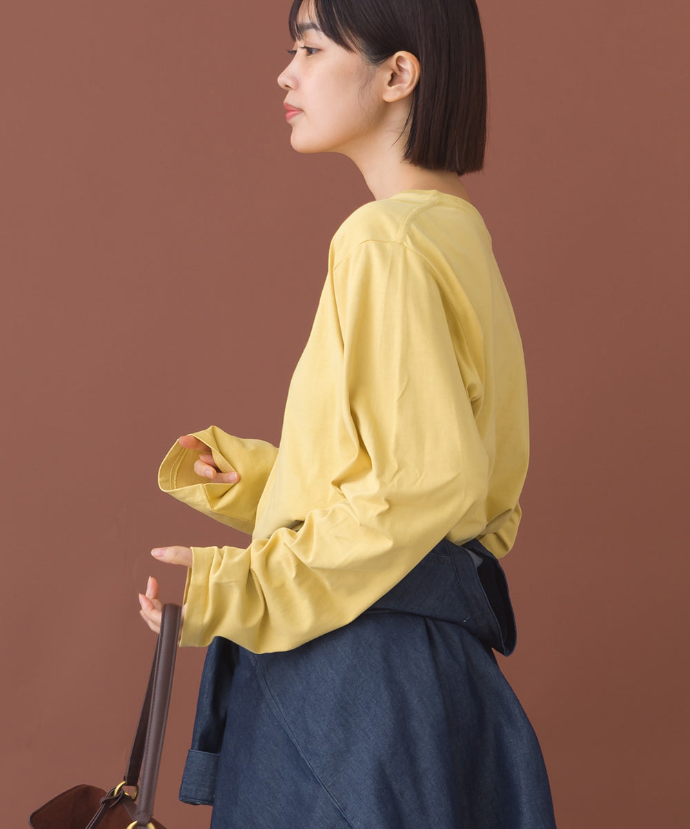 【OMNES】ベーシックプルオーバー ロングスリーブTシャツ【253W430OMN099】