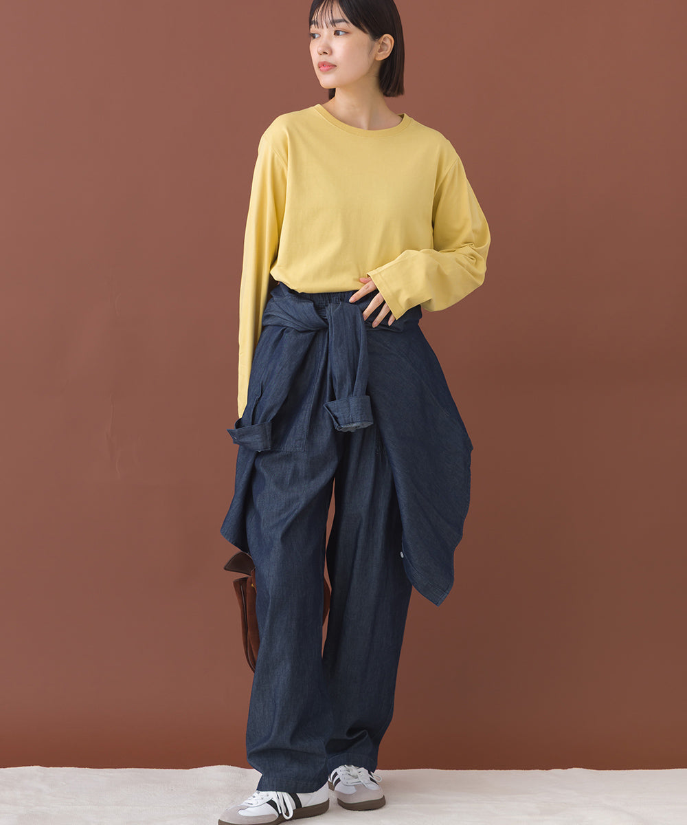 【OMNES】ベーシックプルオーバー ロングスリーブTシャツ【253W430OMN099】