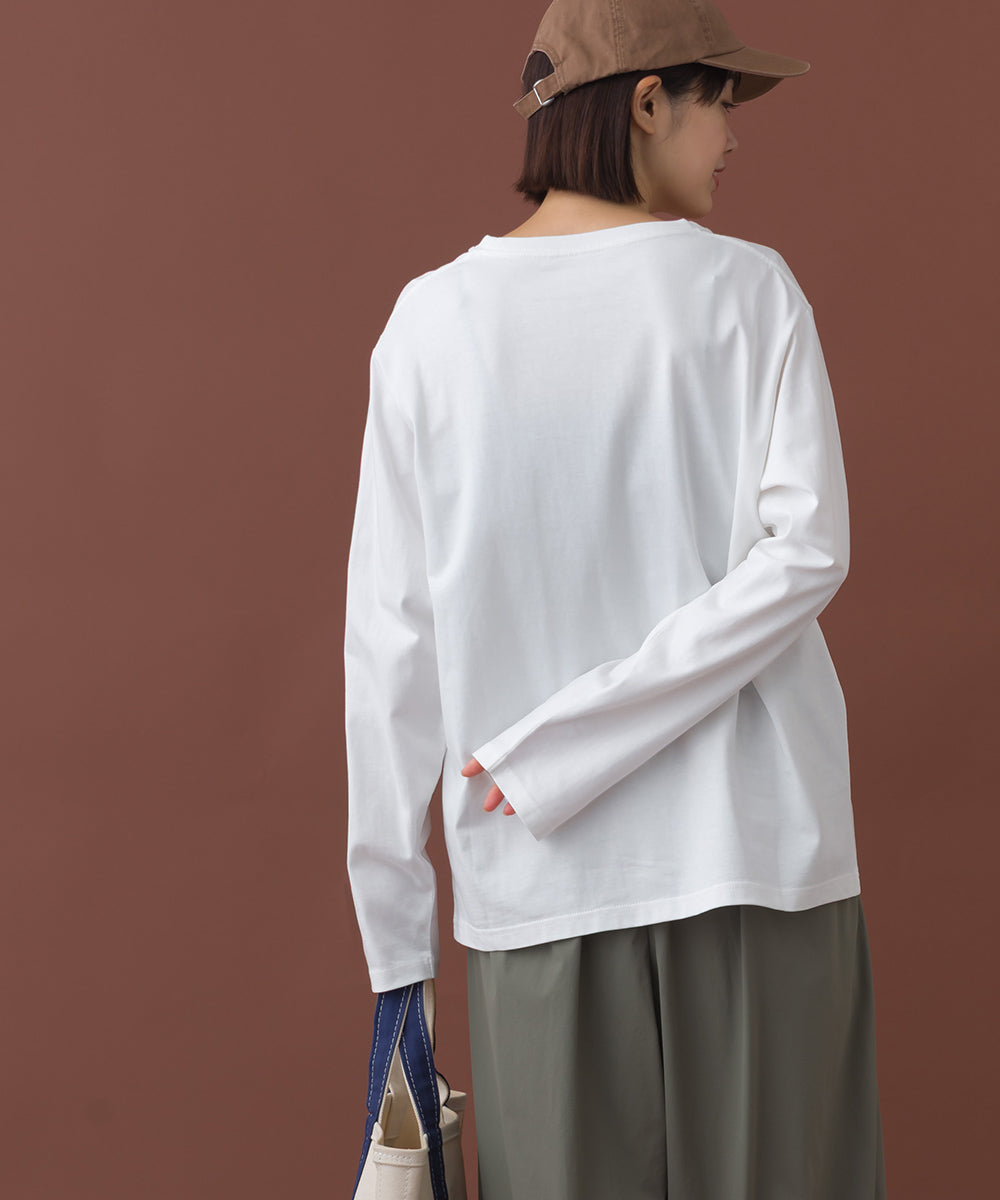 【OMNES】ベーシックプルオーバー ロングスリーブTシャツ【253W430OMN099】