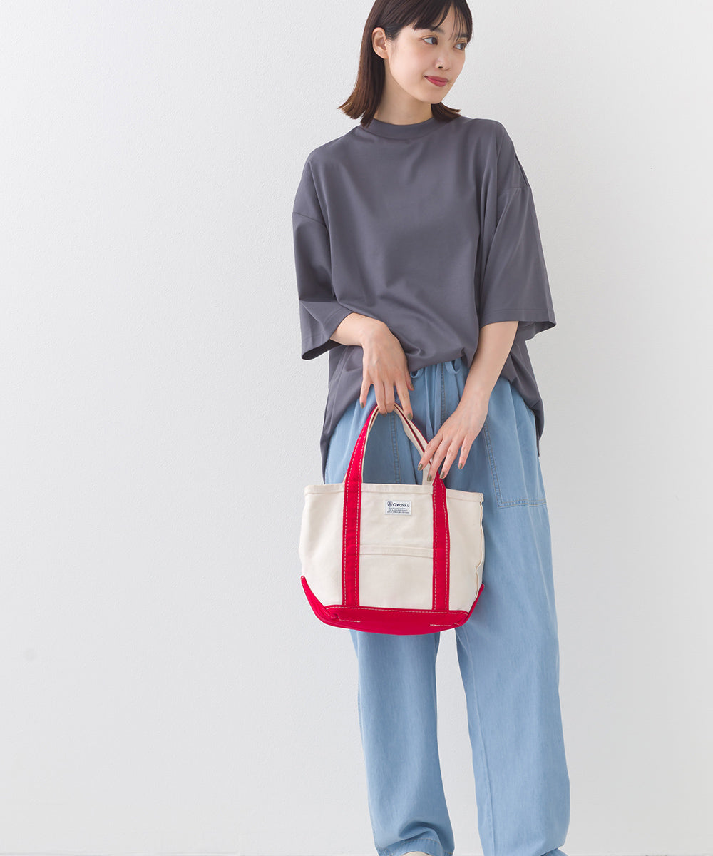 【e voi】シンプルルーズ半袖プルオーバーTシャツ TEIJIN sorona 接触冷感【253W427EVO002】