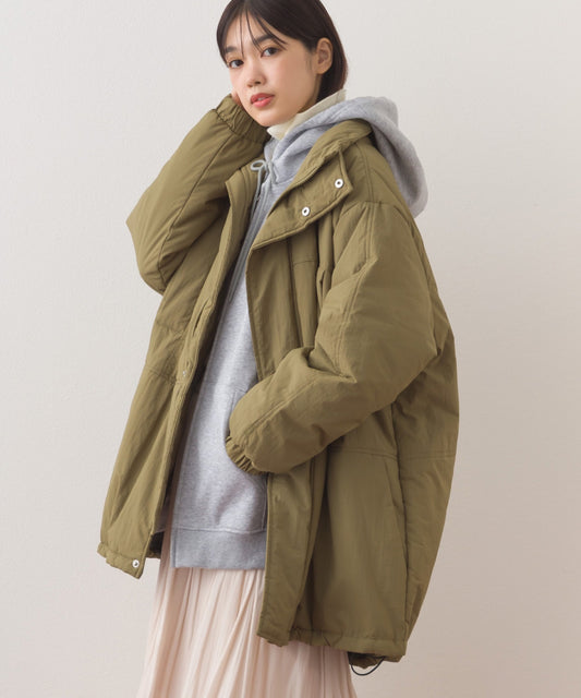 【OMNES】中綿ダウンマウンテンジャケットルーズシルエットコート【254W427OMN083】