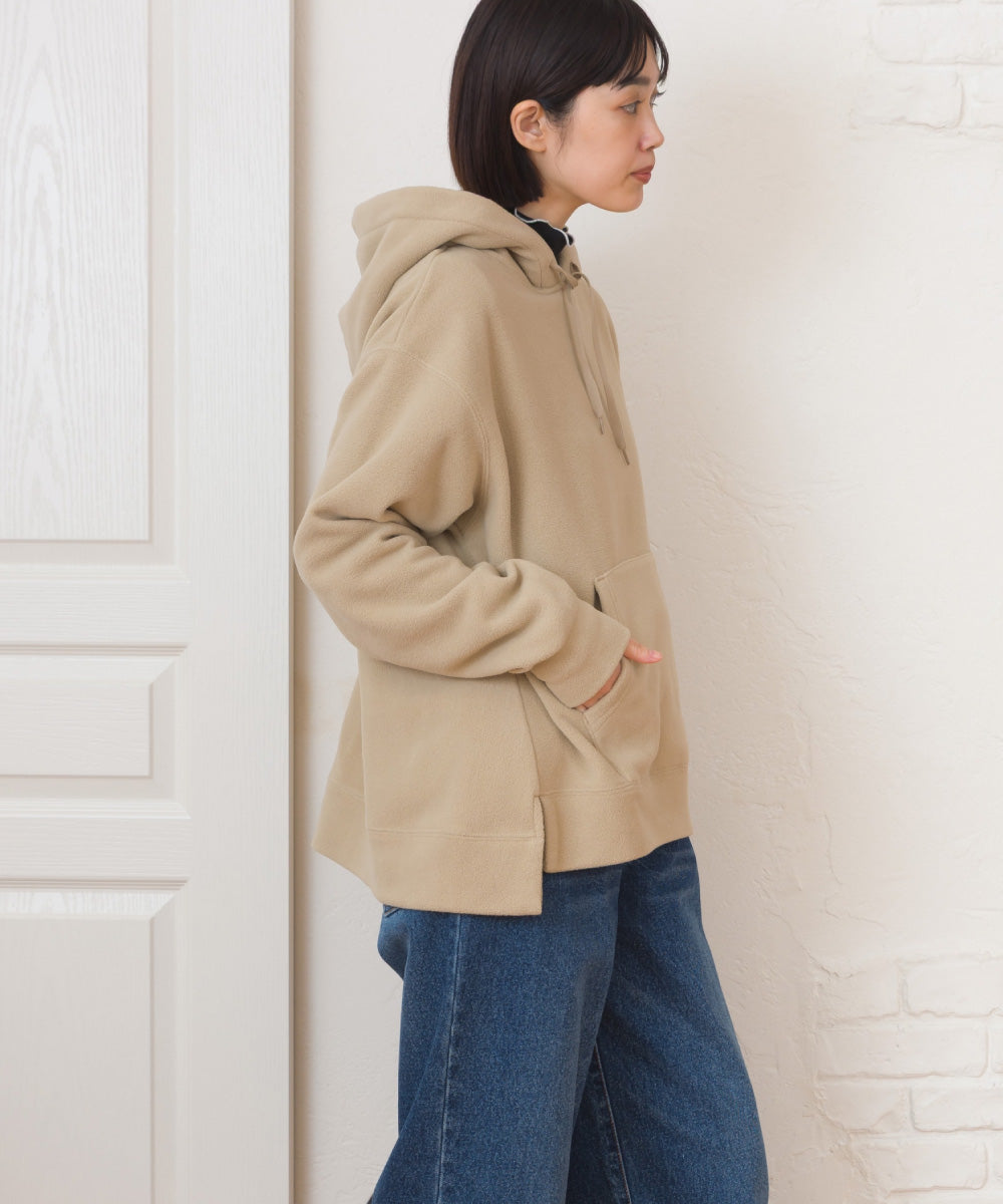 【DISCUS×OMNES】フリースプルオーバー長袖パーカー【254W430OMN094】