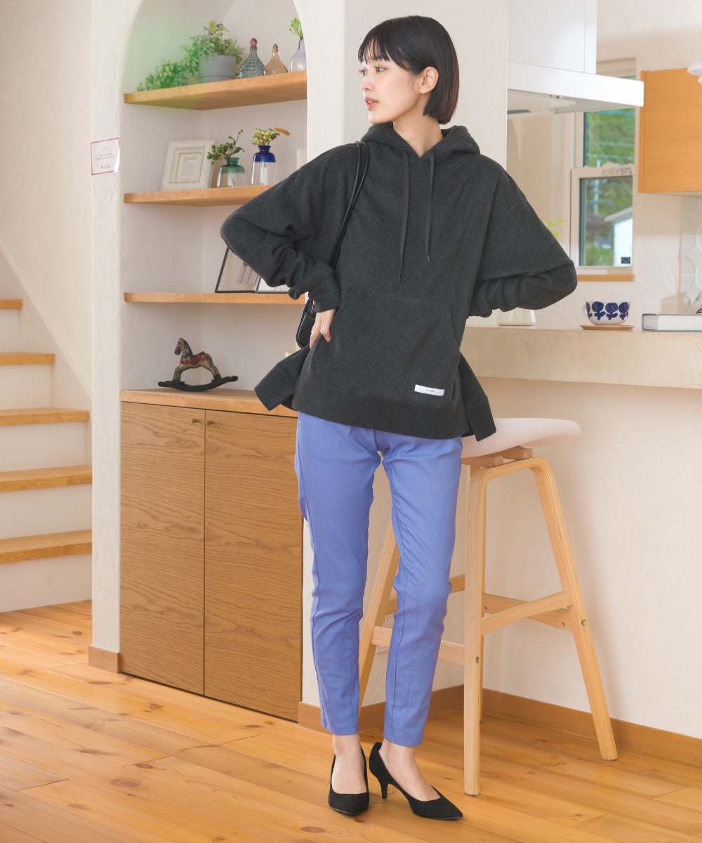 【DISCUS×OMNES】フリースプルオーバー長袖パーカー【254W430OMN094】