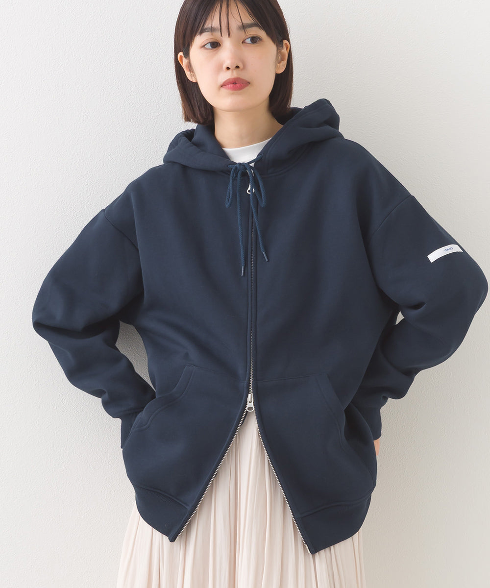 【OMNES×FRUIT OF THE LOOM】裏起毛スウェットフルジップパーカー【254W430OMN095】