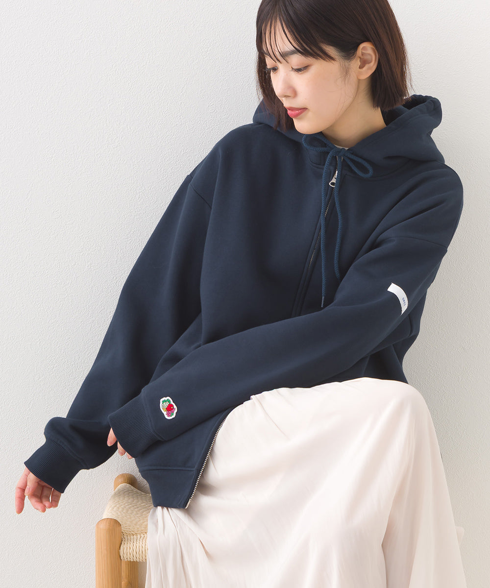 【OMNES×FRUIT OF THE LOOM】裏起毛スウェットフルジップパーカー【254W430OMN095】