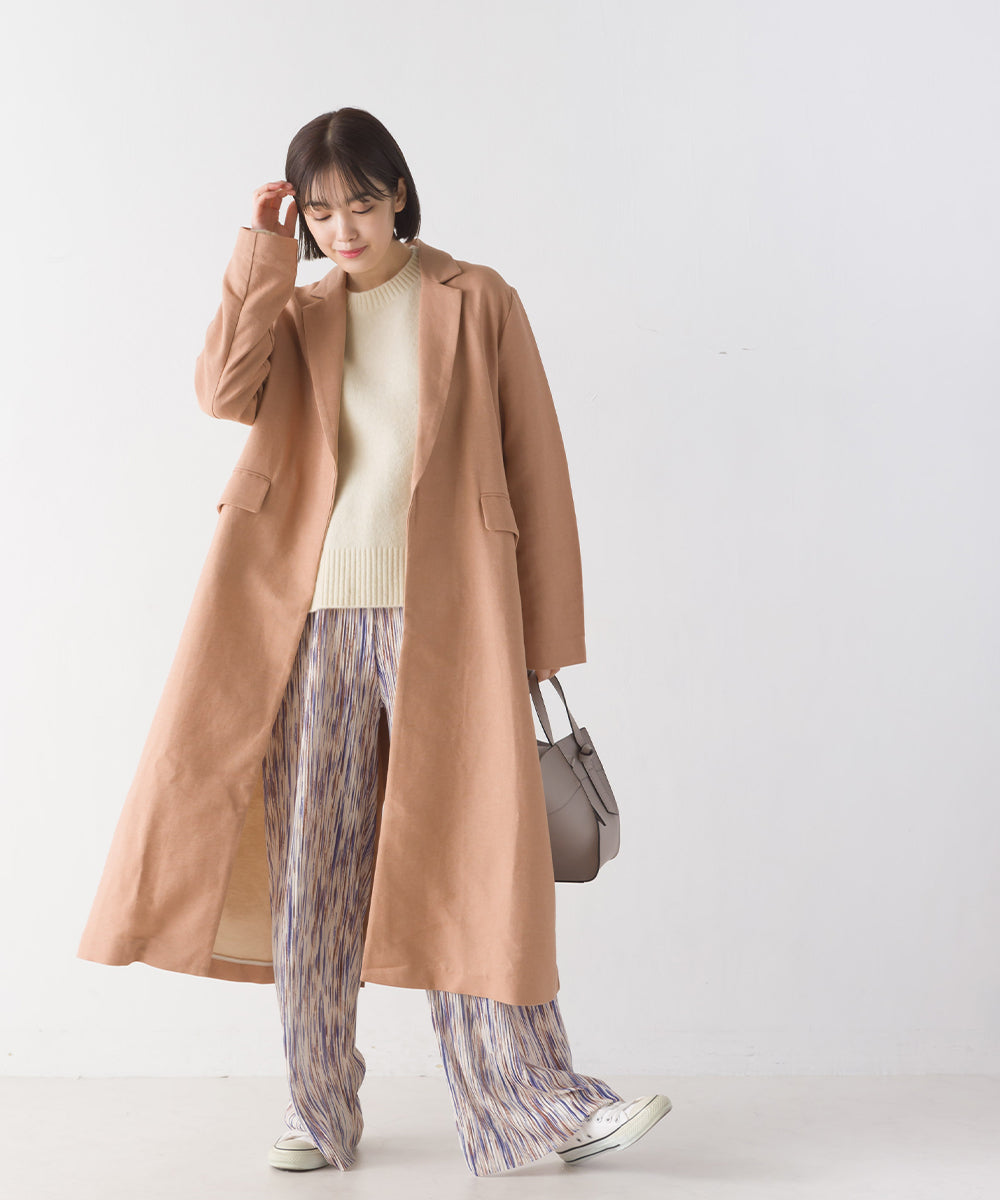 【OMNES Supremo】綾織チェスターコート【3320-7015】