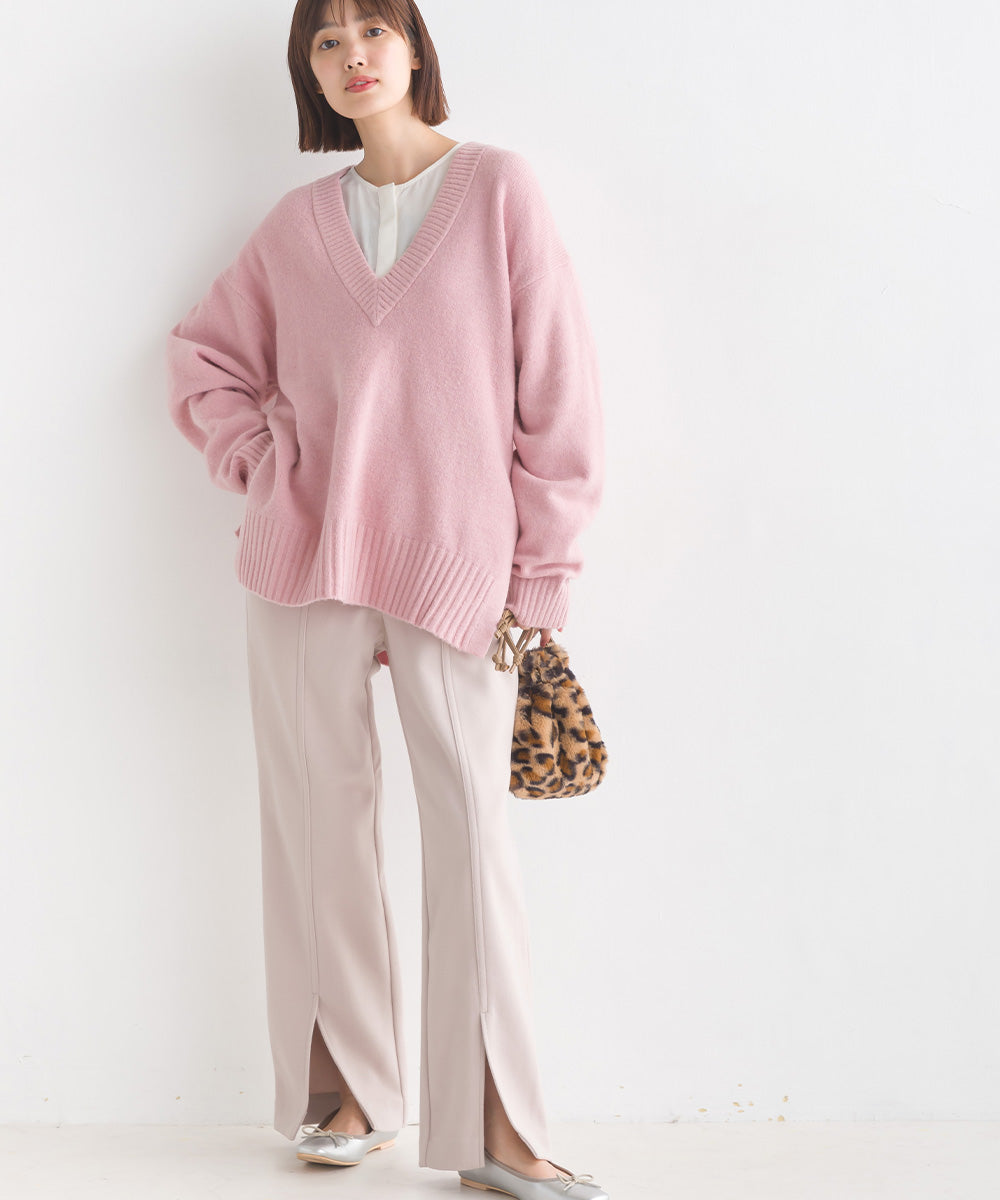 【OMNES Supremo】圧縮ジャージ裾スリットパンツ【3321-2083】