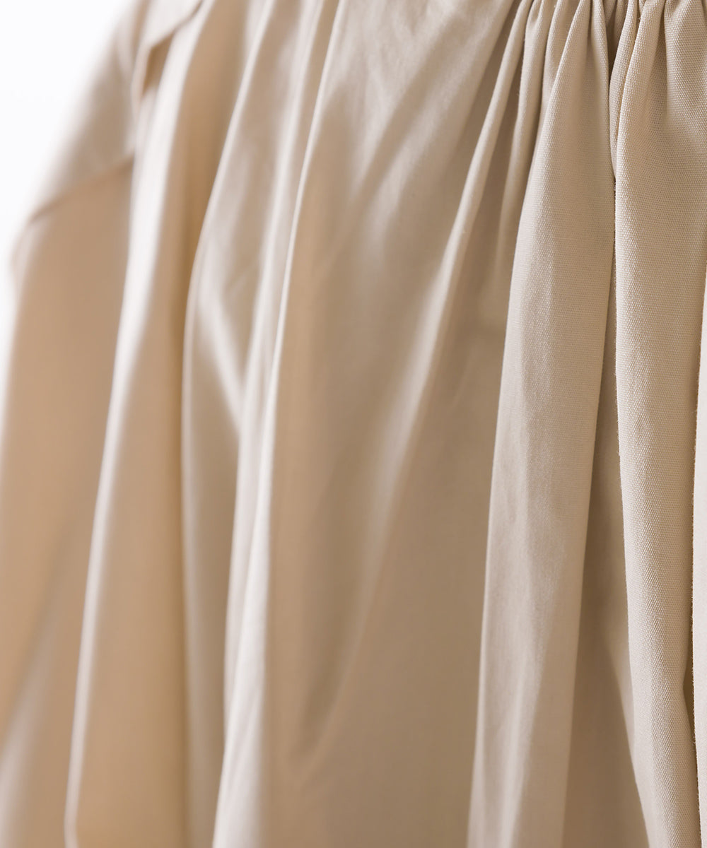 【OMNES Supremo】タイプライターサイドリボンバンドカラーシャツ【3321-4091】