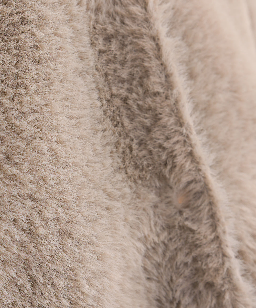 【OMNES Supremo】フェザーヤーンダブルフェイスニットカーディガン【3324-6150】