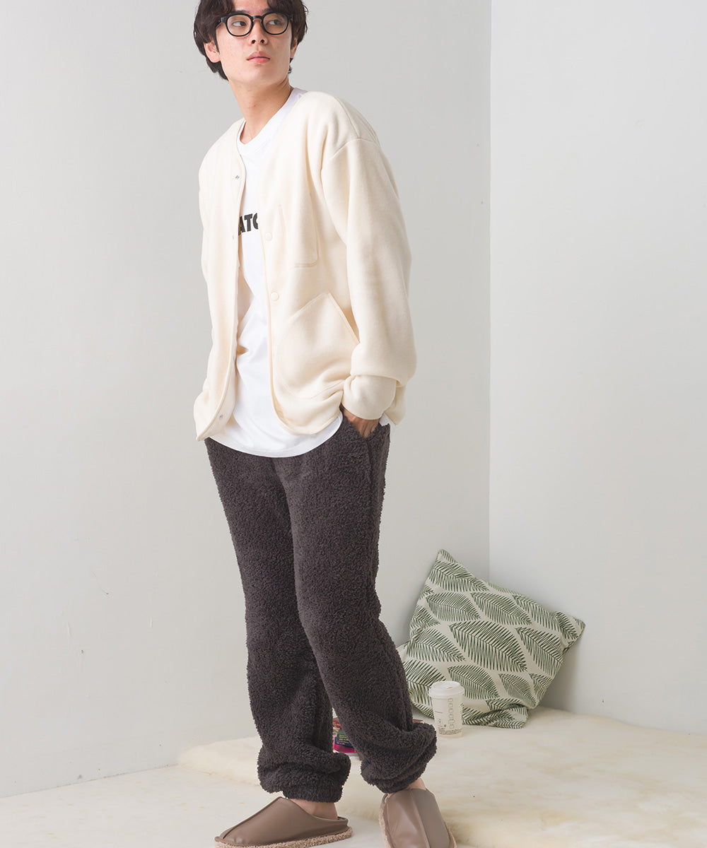 【OMNES PURPLE LABEL】メンズあったかふわシャギーパンツ【6123-2144】