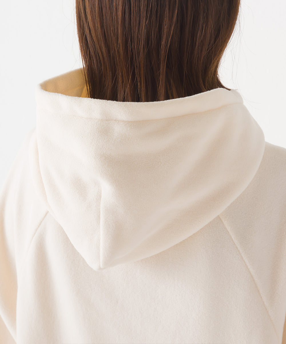 【OMNES PURPLE LABEL】ふわ軽静電気防止マイクロフリース長袖パーカー【6123-5434】