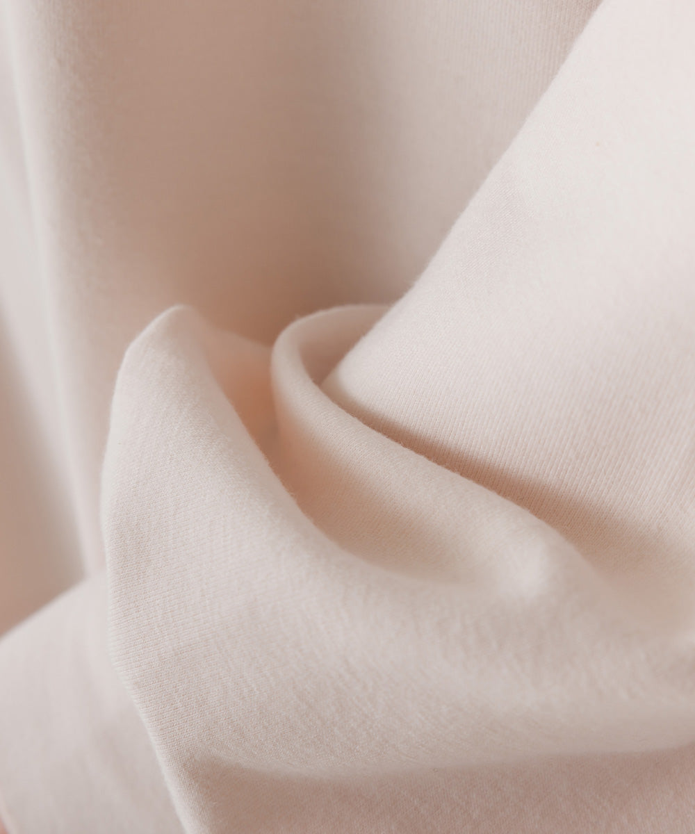 【OMNES PURPLE LABEL】+3℃蓄熱ストレッチ ボリューム袖Aライン長袖Tシャツ【6123-5445】