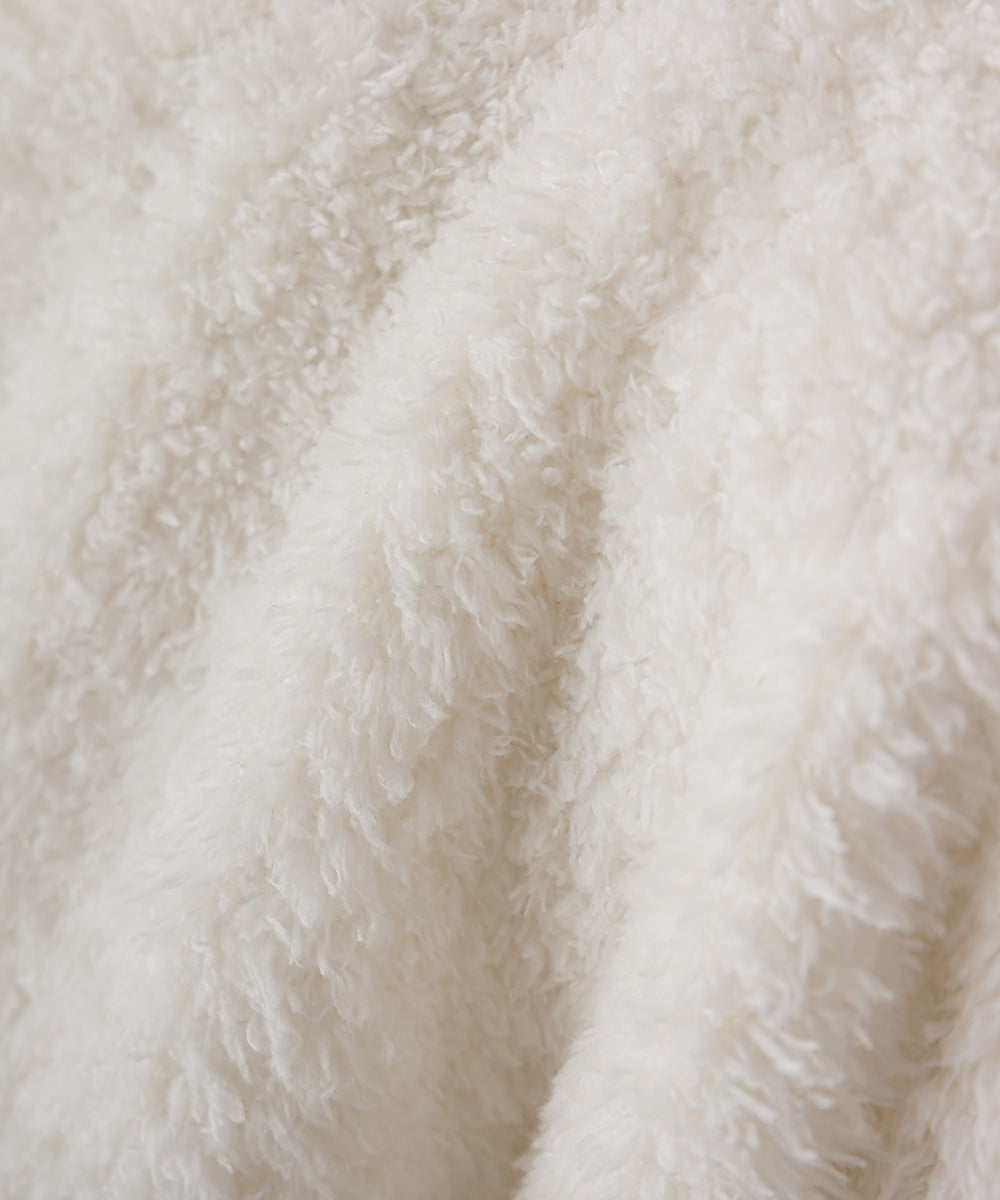 【OMNES PURPLE LABEL】あったかふわシャギー 長袖プルオーバー【6123-5456】