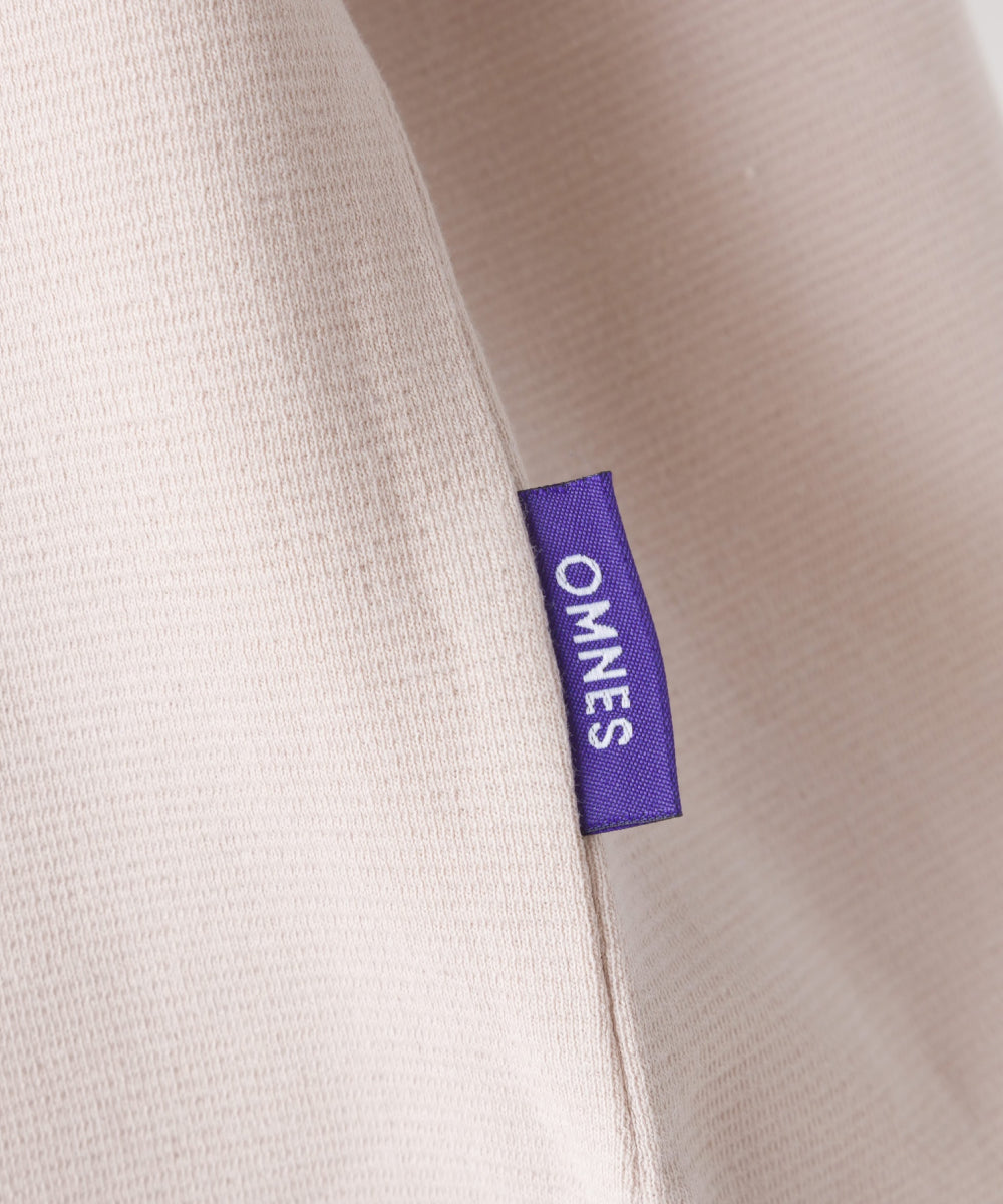 【OMNES PURPLE LABEL】リップルダブルフェイス裾ラウンド長袖Tシャツ【6124-5474】