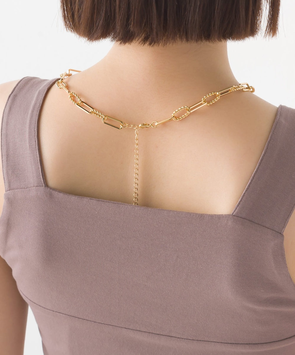 【OMNES PURPLE LABEL】コットンベア天竺 チラ見え防止スクエアネックタンクトップ【6124-5498】