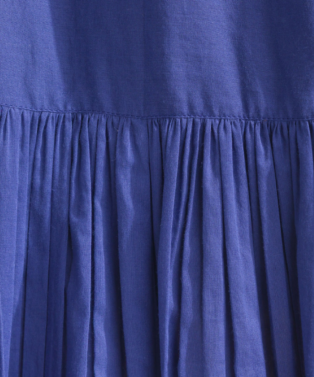 【OMNES】コットンボイルフレアスリーブタックギャザーブラウス【6125-4227】