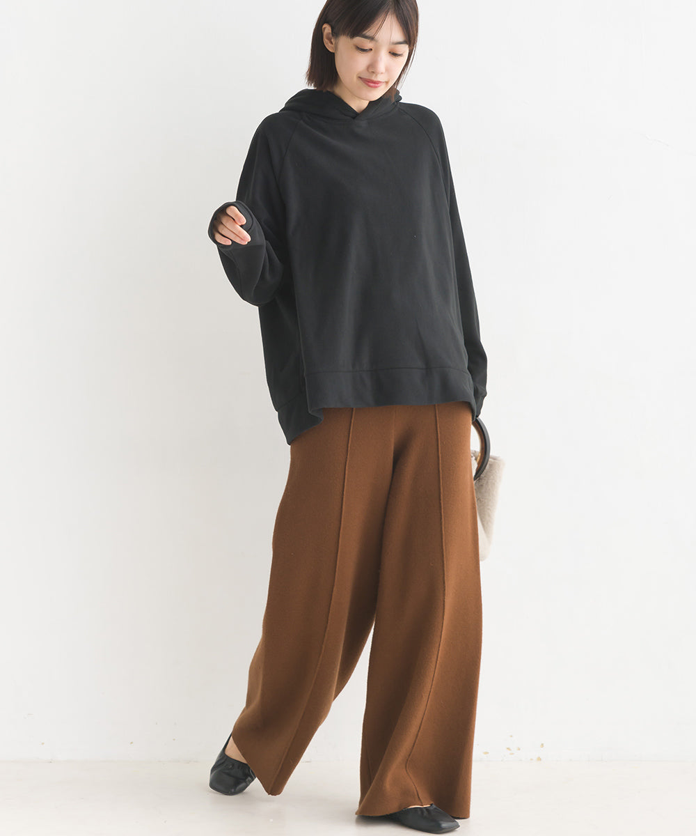 【OMNES Another Edition】レーヨンナイロンニット ワイドパンツ【7120-2019】