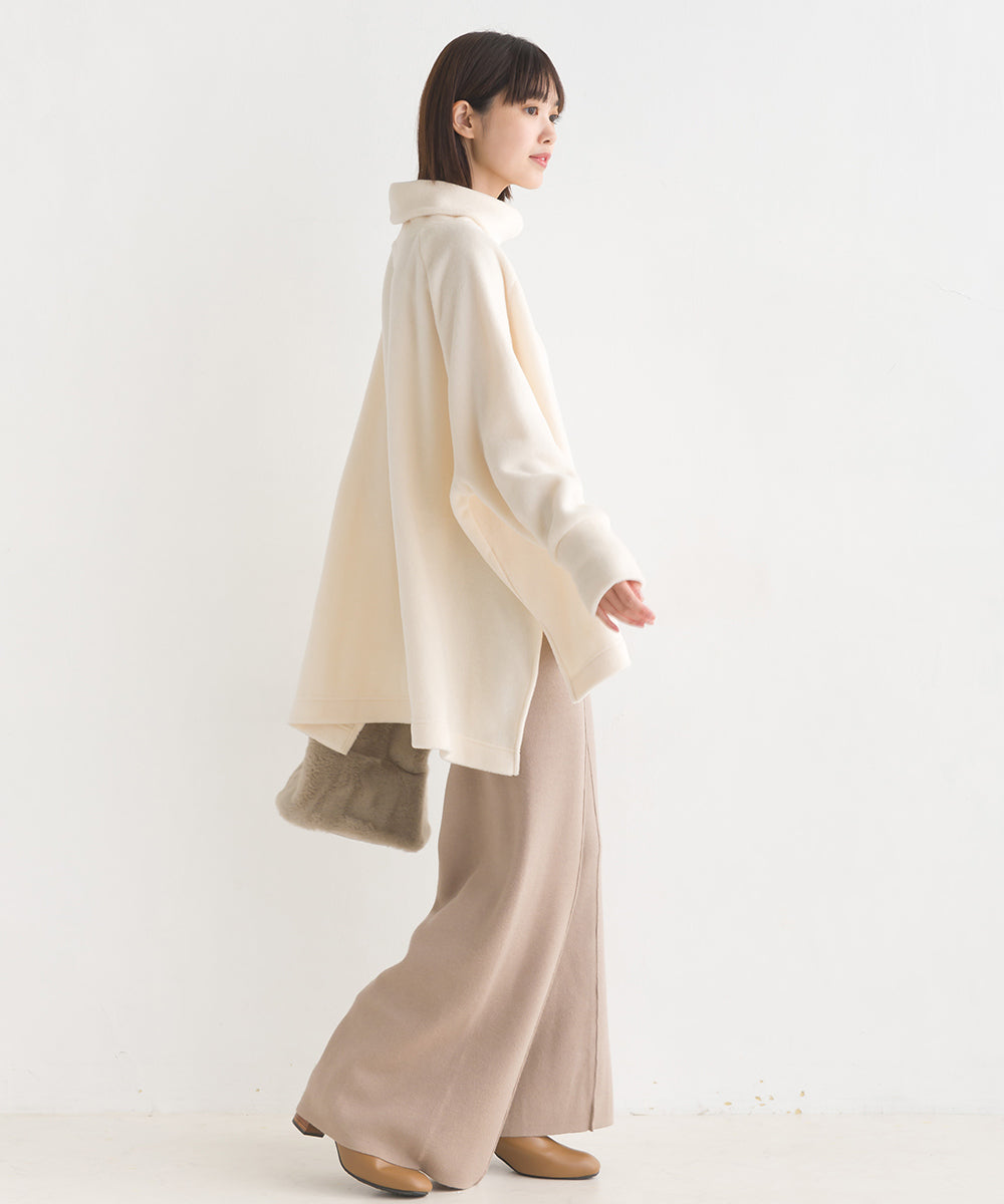 【OMNES Another Edition】レーヨンナイロンニット ワイドパンツ【7120-2019】