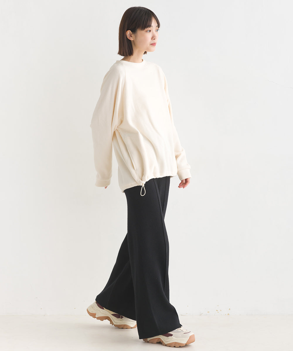 【OMNES Another Edition】レーヨンナイロンニット ワイドパンツ【7120-2019】