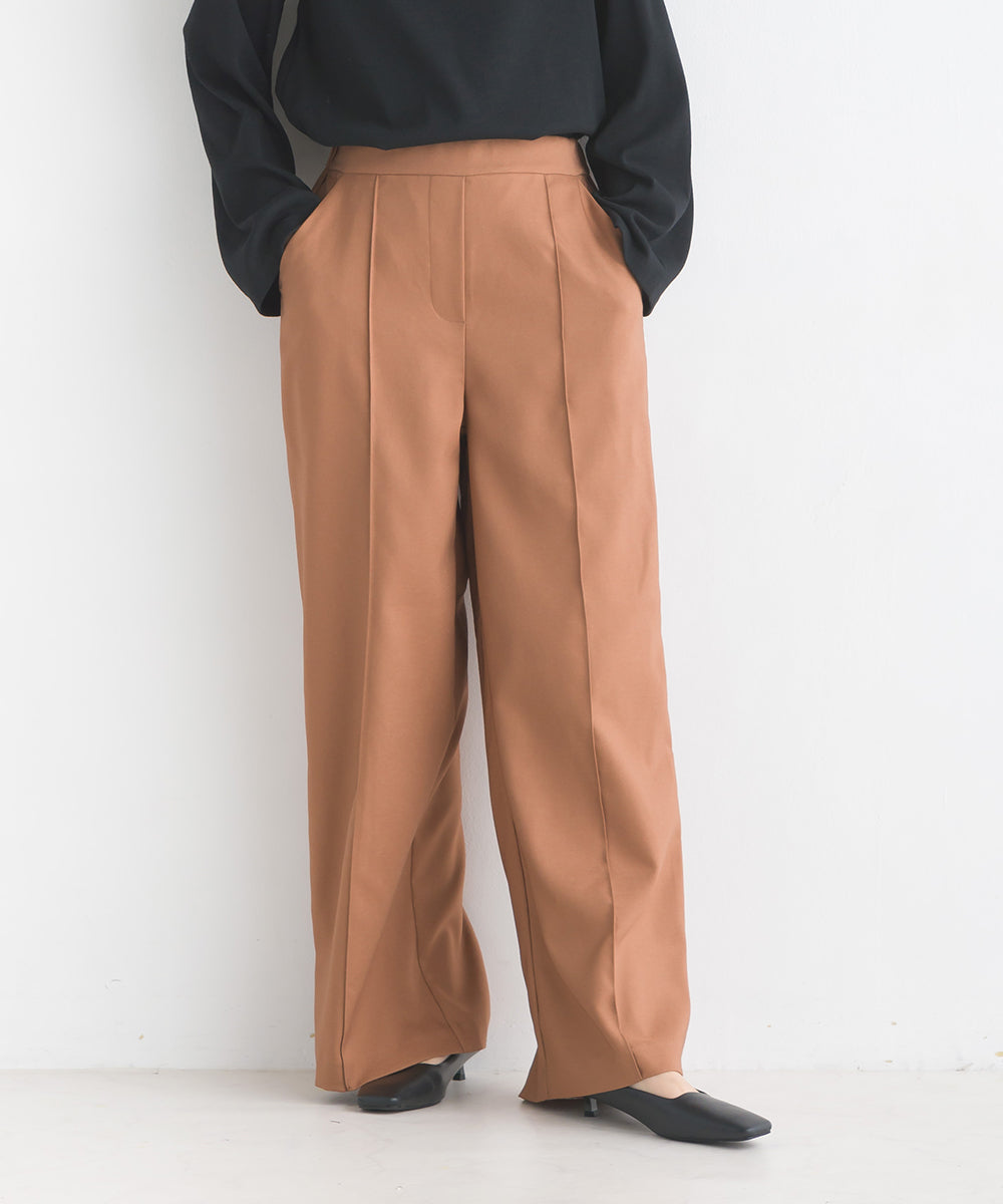 【OMNES Another Edition】ストレッチカチオン センタープレスワイドパンツ【7120-2029】