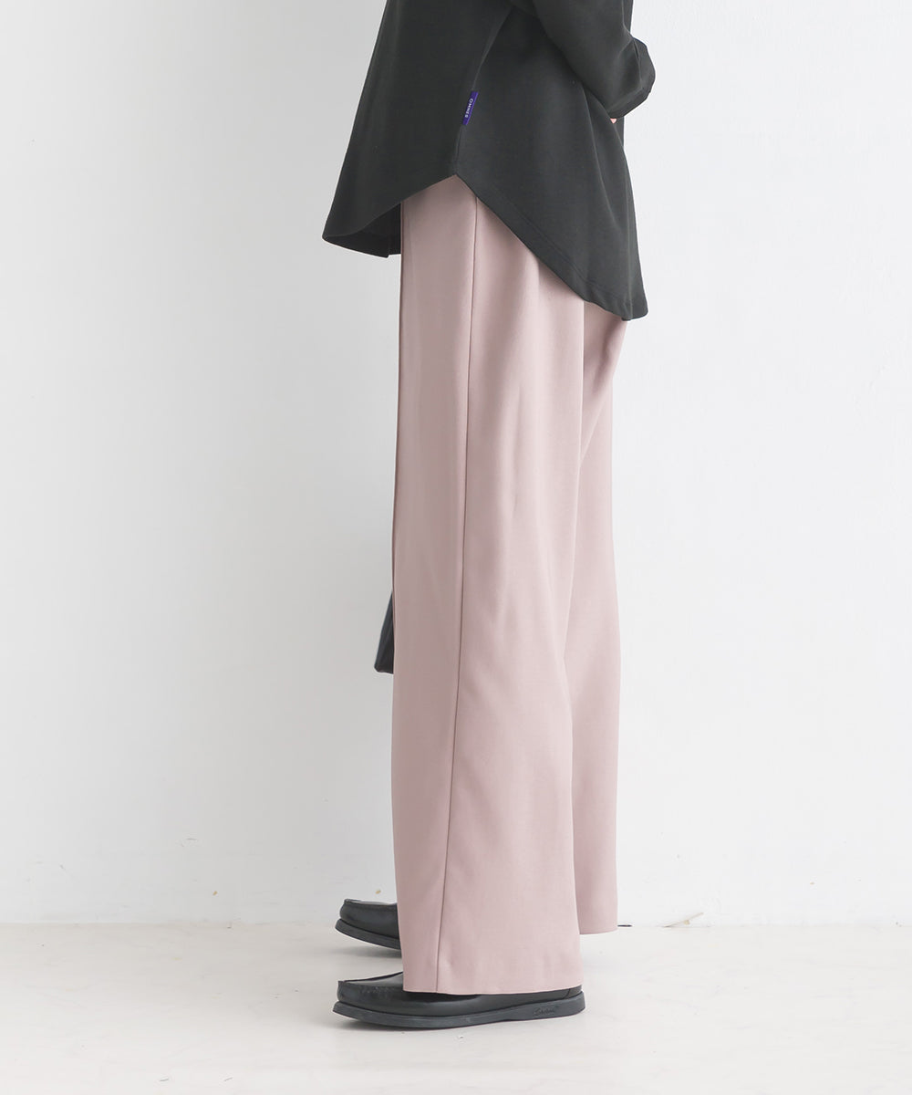 【OMNES Another Edition】ストレッチカチオン センタープレスワイドパンツ【7120-2029】