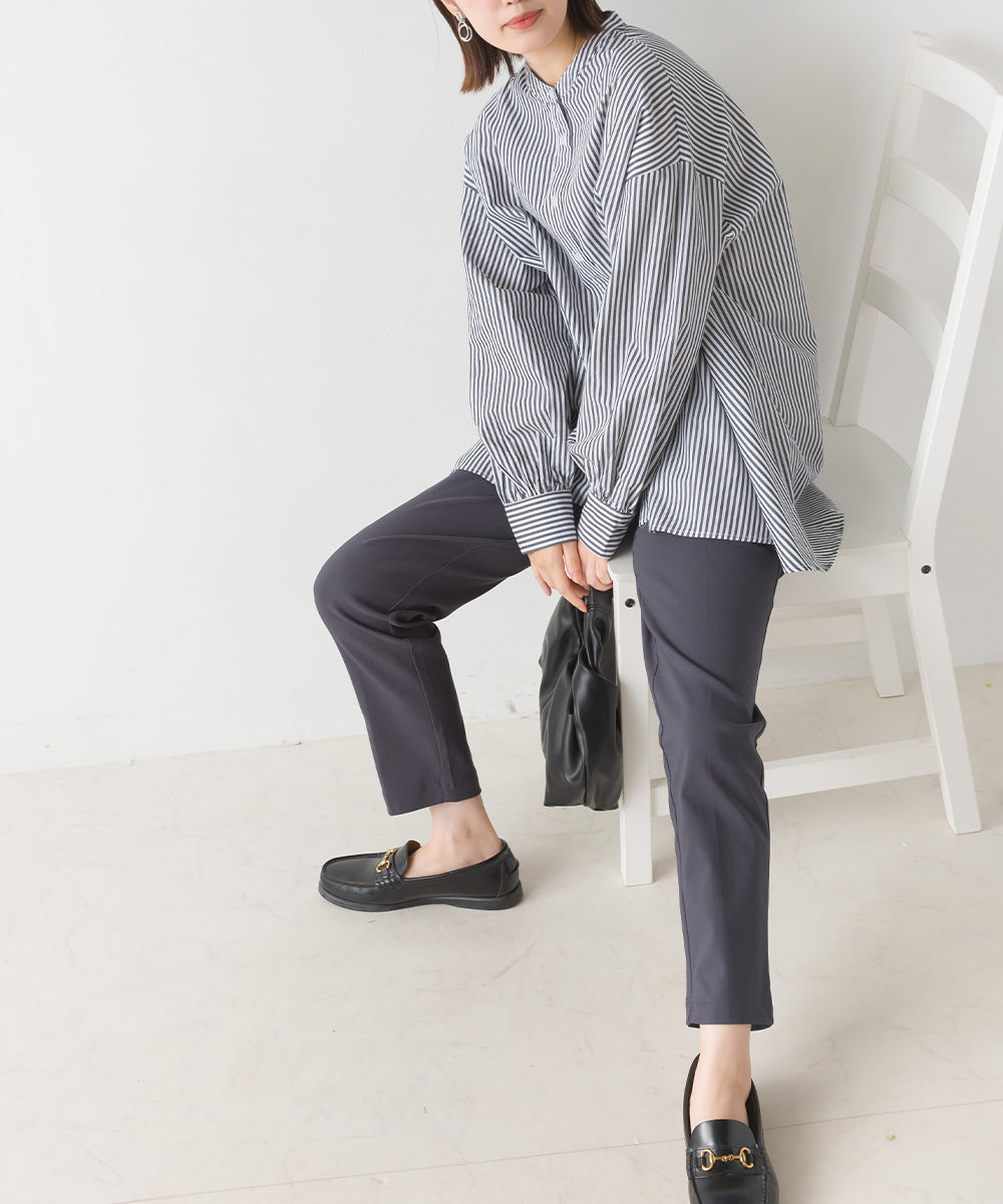 【OMNES Another Edition】スーパーストレッチツイルタックパンツ レギュラー&裏起毛【7120-2037】