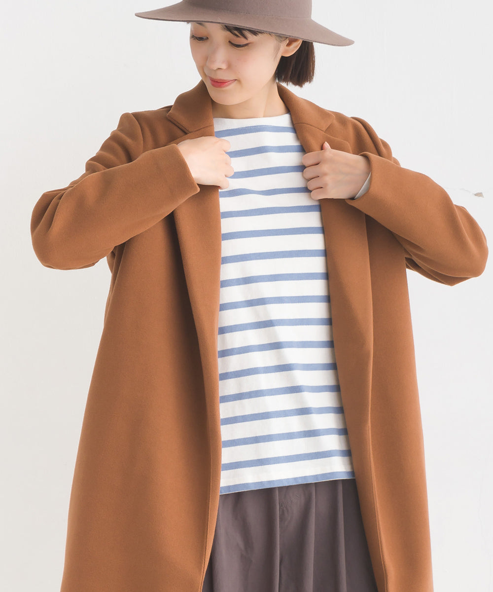 【OMNES】ストレッチメルトンチェスターコート【7120-7035】