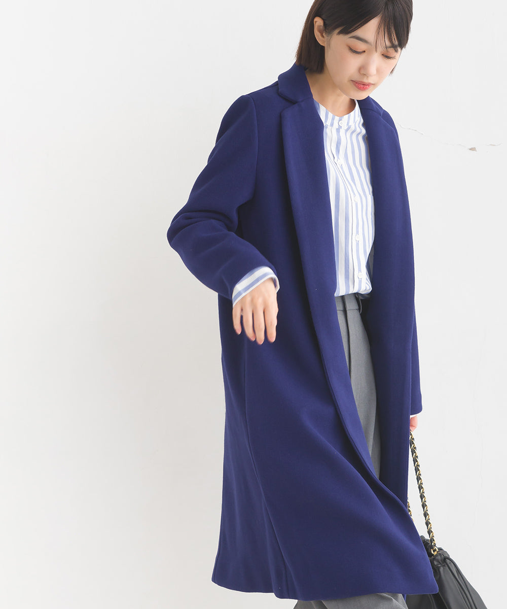 【OMNES】ストレッチメルトンチェスターコート【7120-7035】