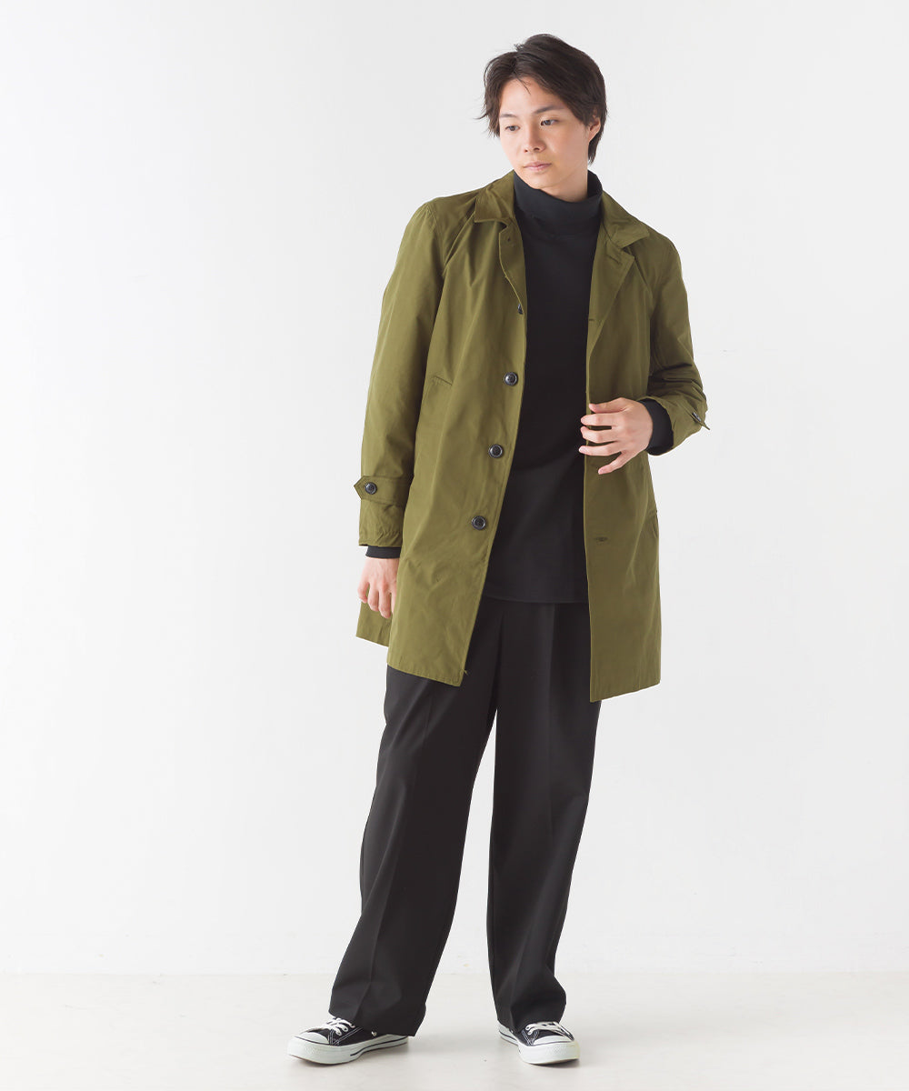 【OMNES Another Edition】メンズ 撥水加工ステンカラーコート【7120-7037】