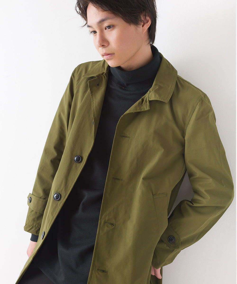 【OMNES Another Edition】メンズ 撥水加工ステンカラーコート【7120-7037】