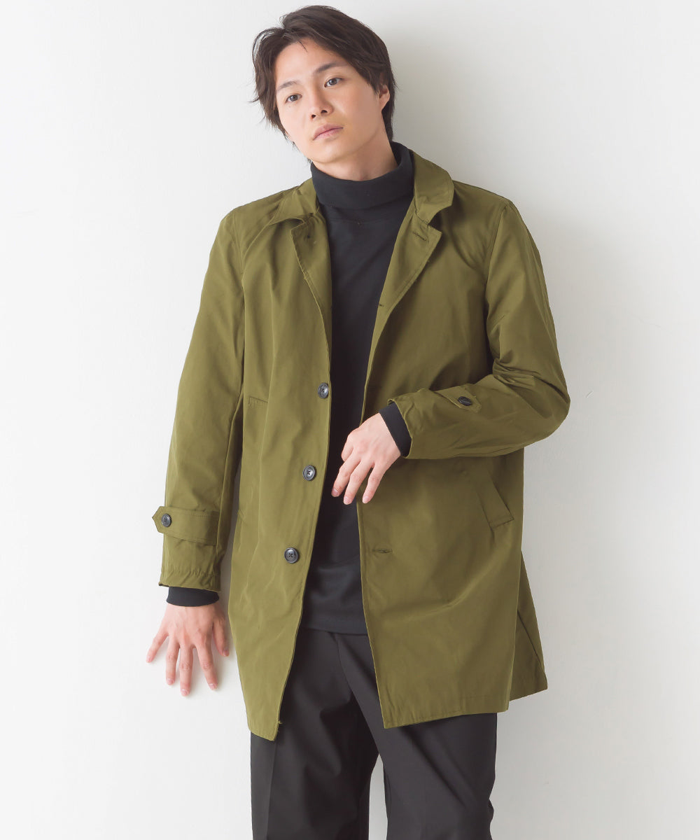 【OMNES Another Edition】メンズ 撥水加工ステンカラーコート【7120-7037】