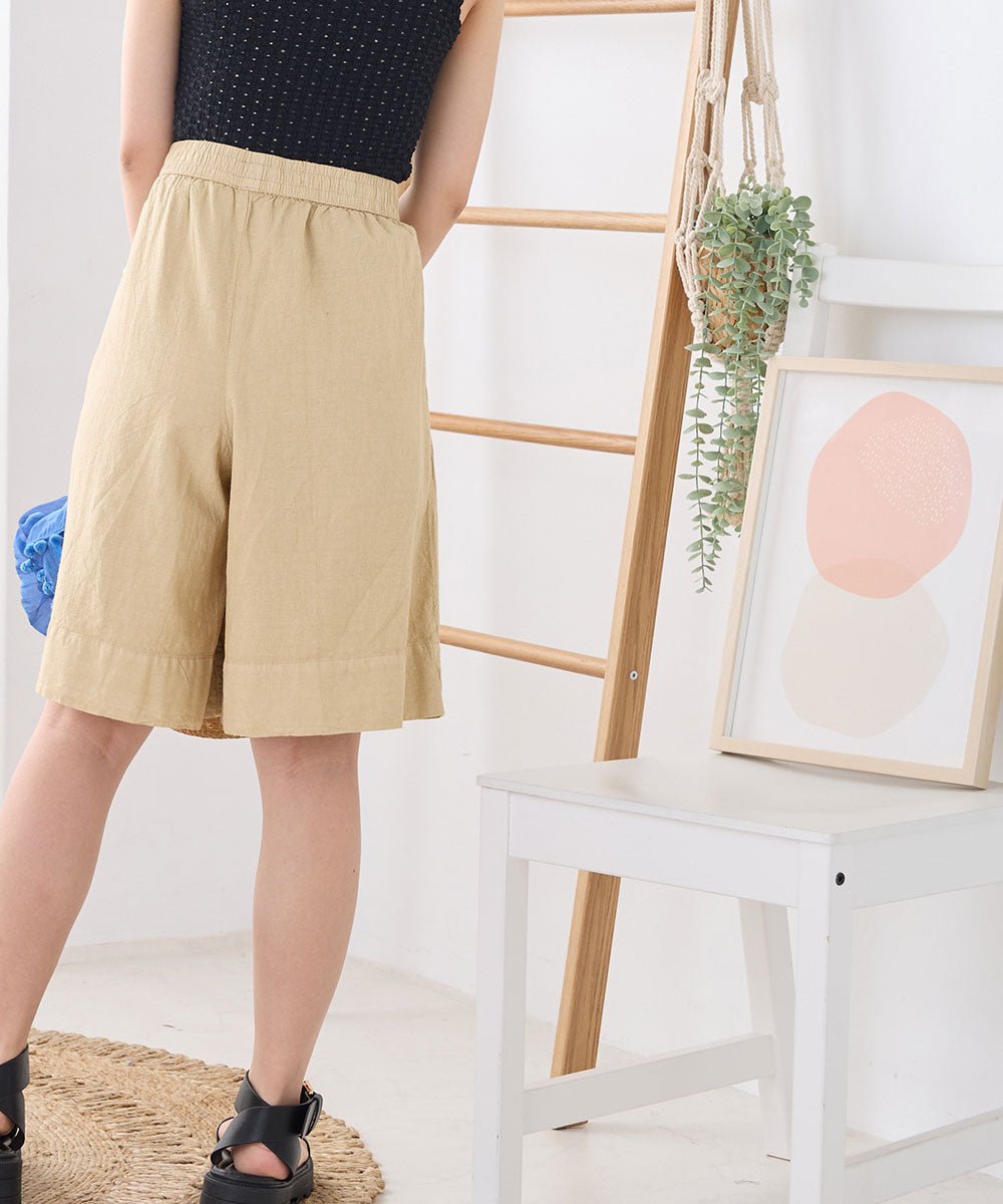 【OMNES Another Edition】製品染め コットンショートパンツ【7121-2044】