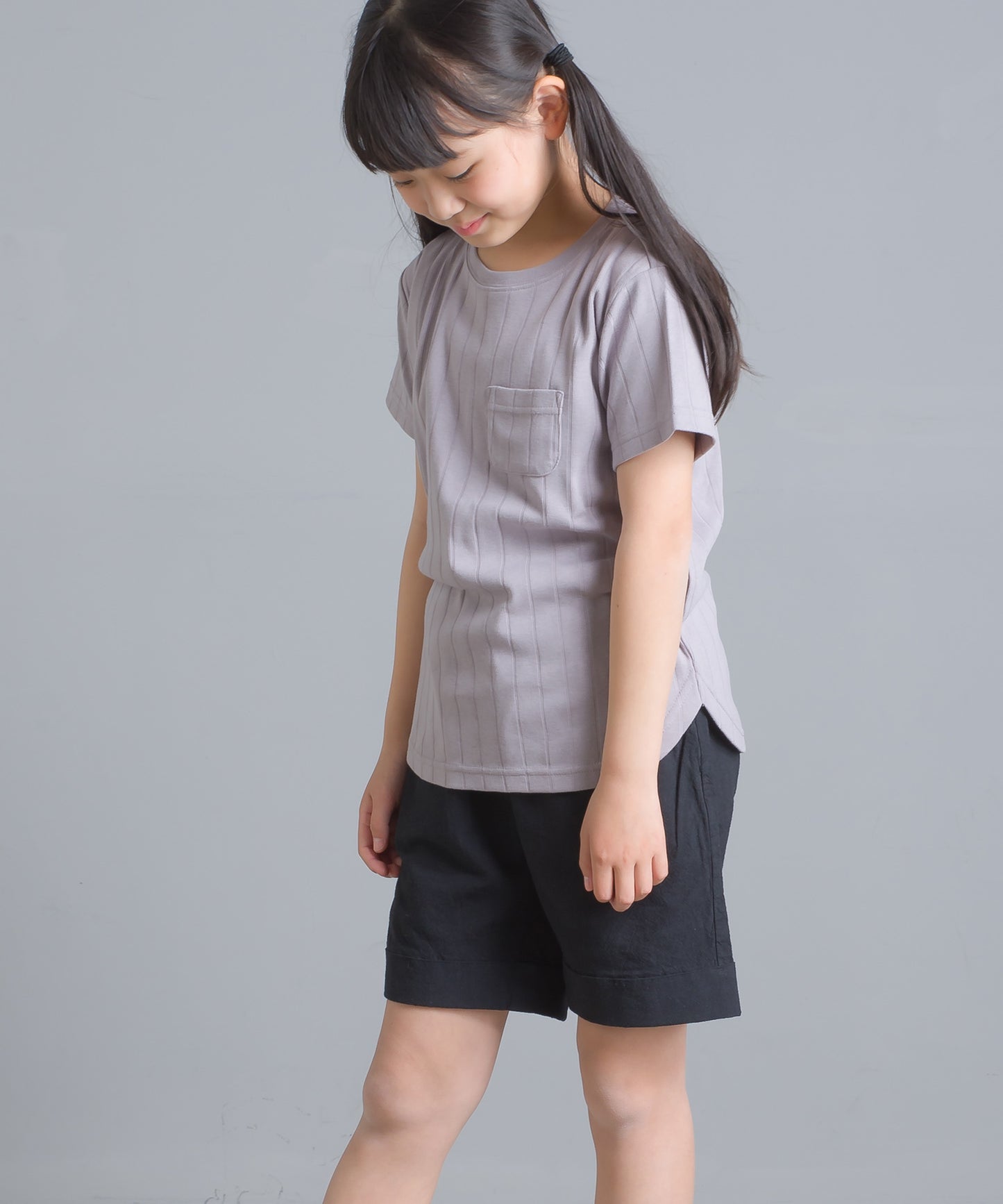 【OMNES Another Edition】キッズ 製品染め コットンイージーパンツ【7121-2045】