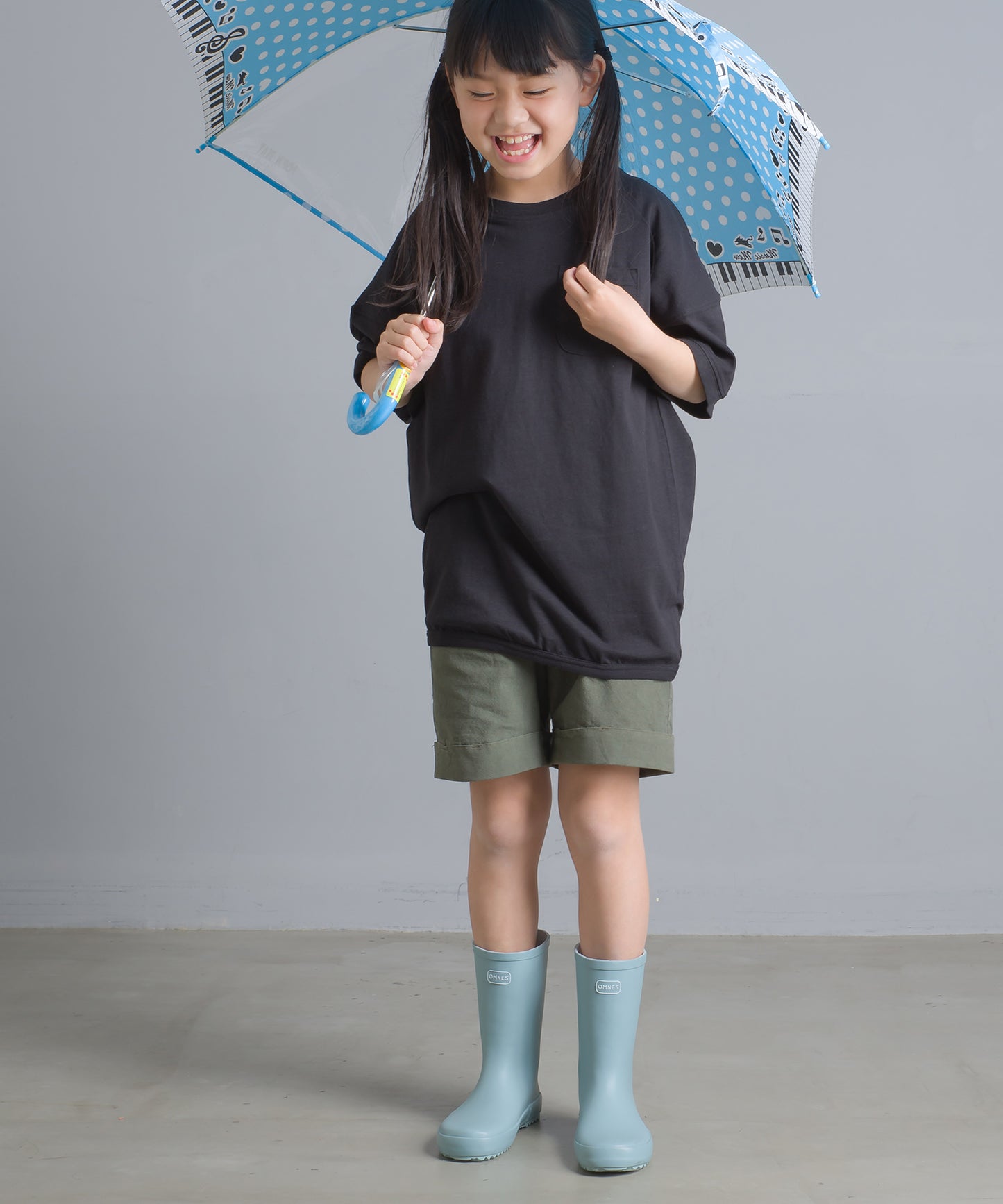 【OMNES Another Edition】キッズ 製品染め コットンイージーパンツ【7121-2045】