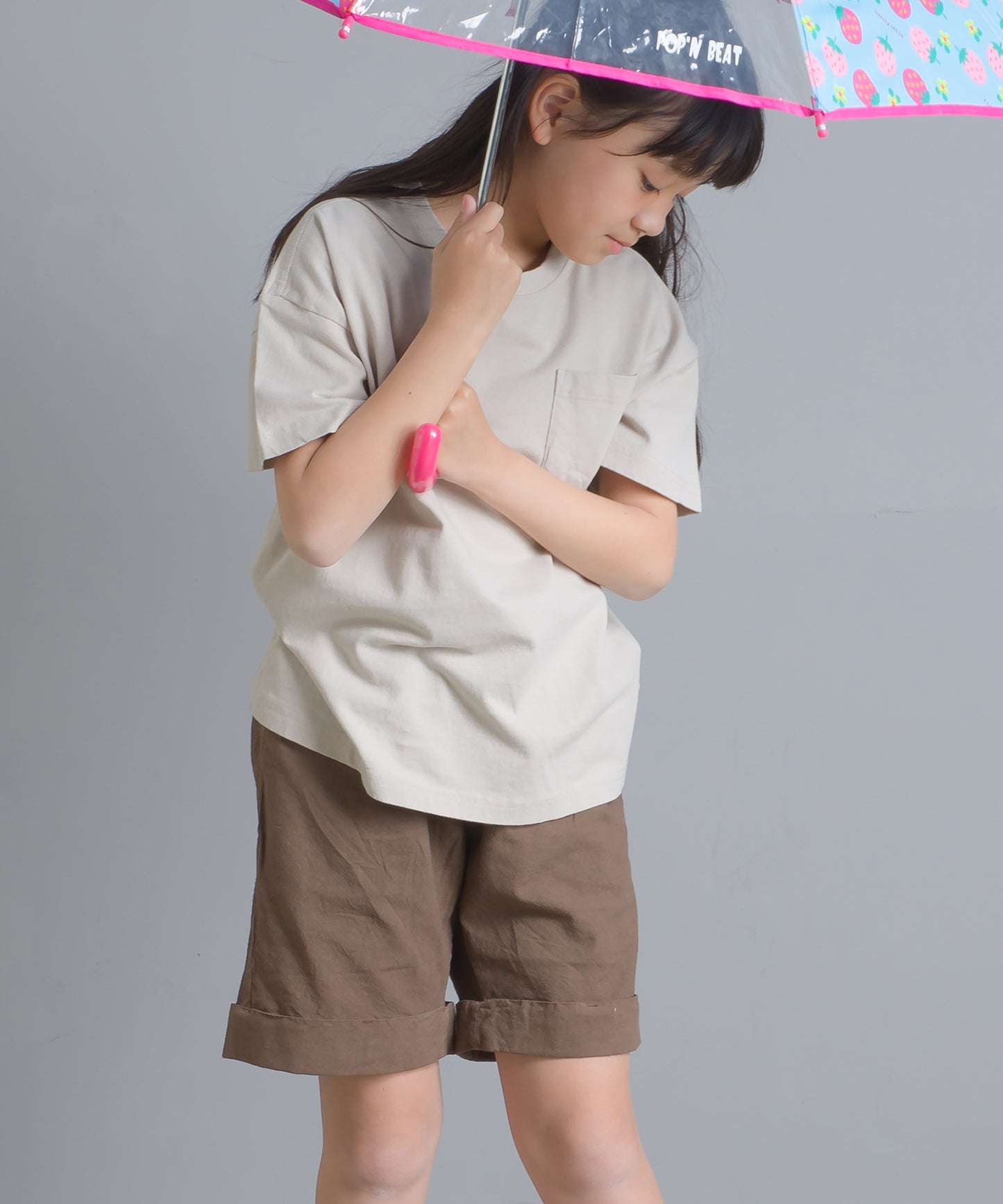 【OMNES Another Edition】キッズ 製品染め コットンイージーパンツ【7121-2045】