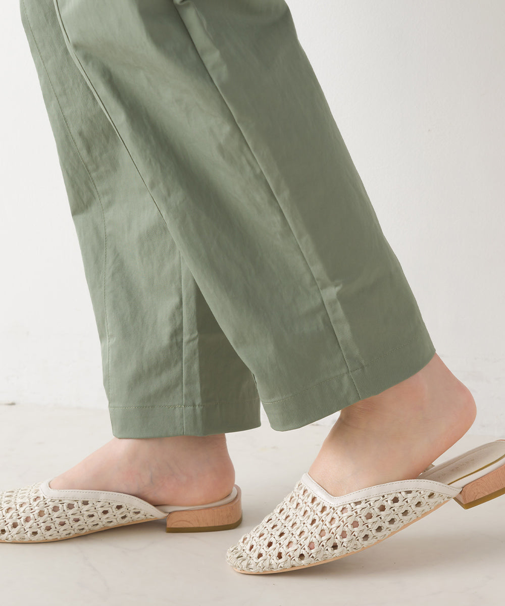 【OMNES Another Edition】高密度ツイルギャザーパンツ【7121-2071】