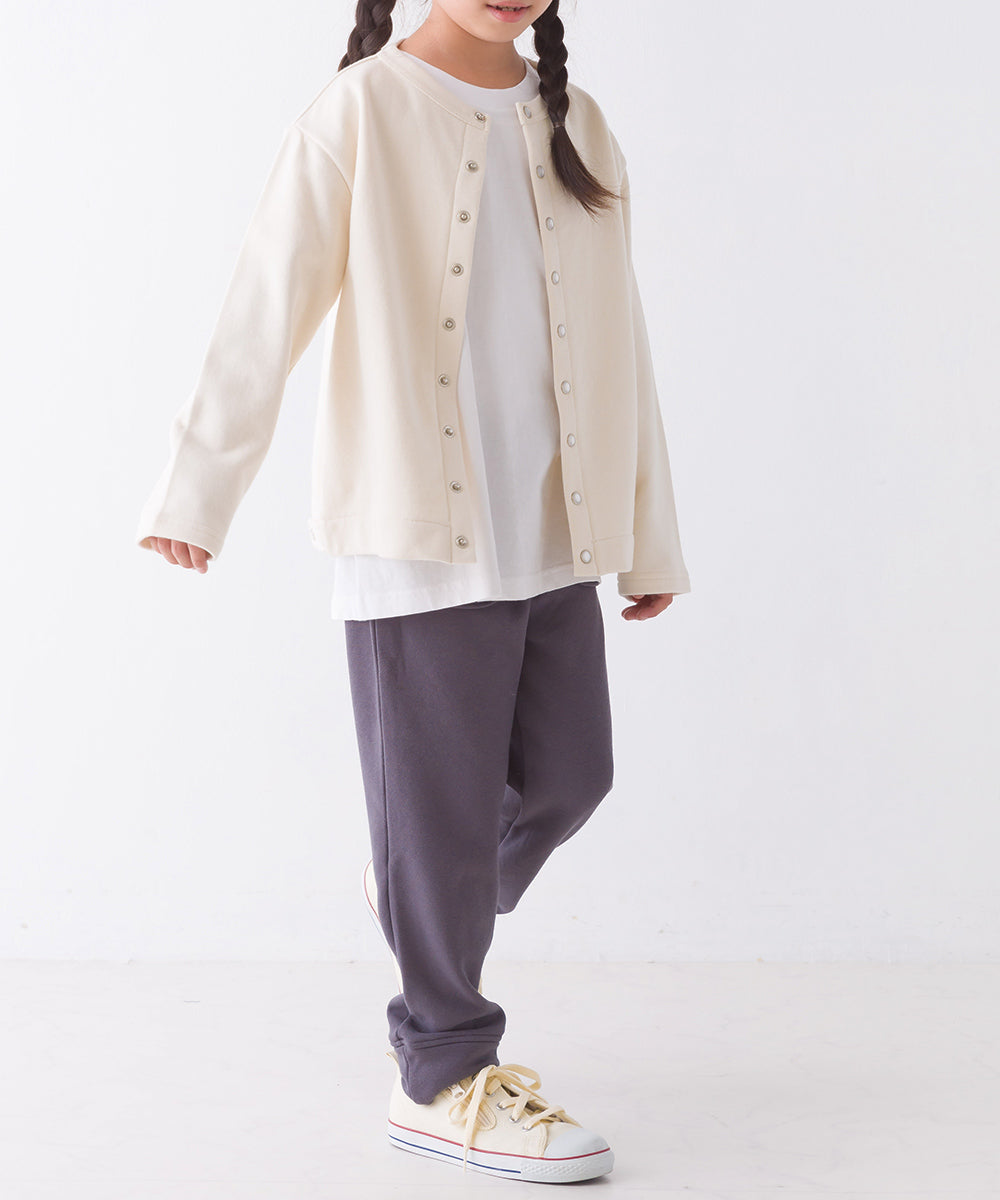 【OMNES】キッズ ストレッチ裏シャギー起毛ロングパンツ【7121-2087】