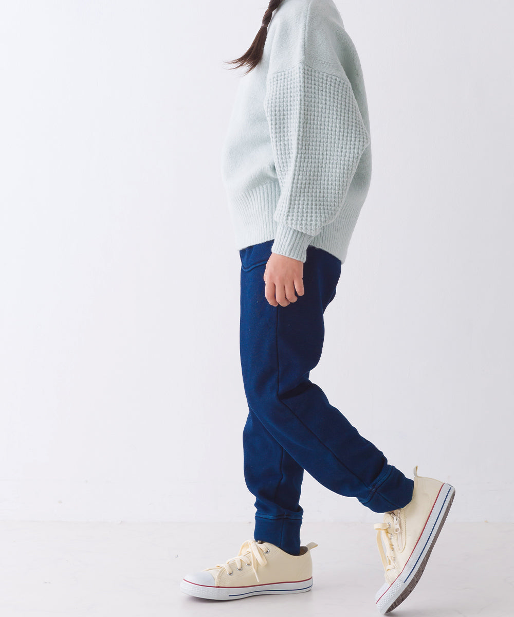 【OMNES】キッズ ストレッチ裏シャギー起毛ロングパンツ【7121-2087】