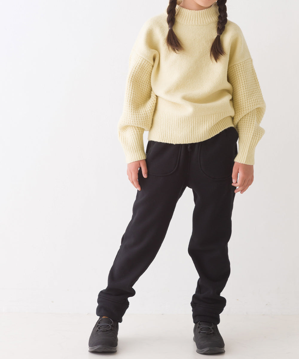 【OMNES】キッズ ストレッチ裏シャギー起毛ロングパンツ【7121-2087】