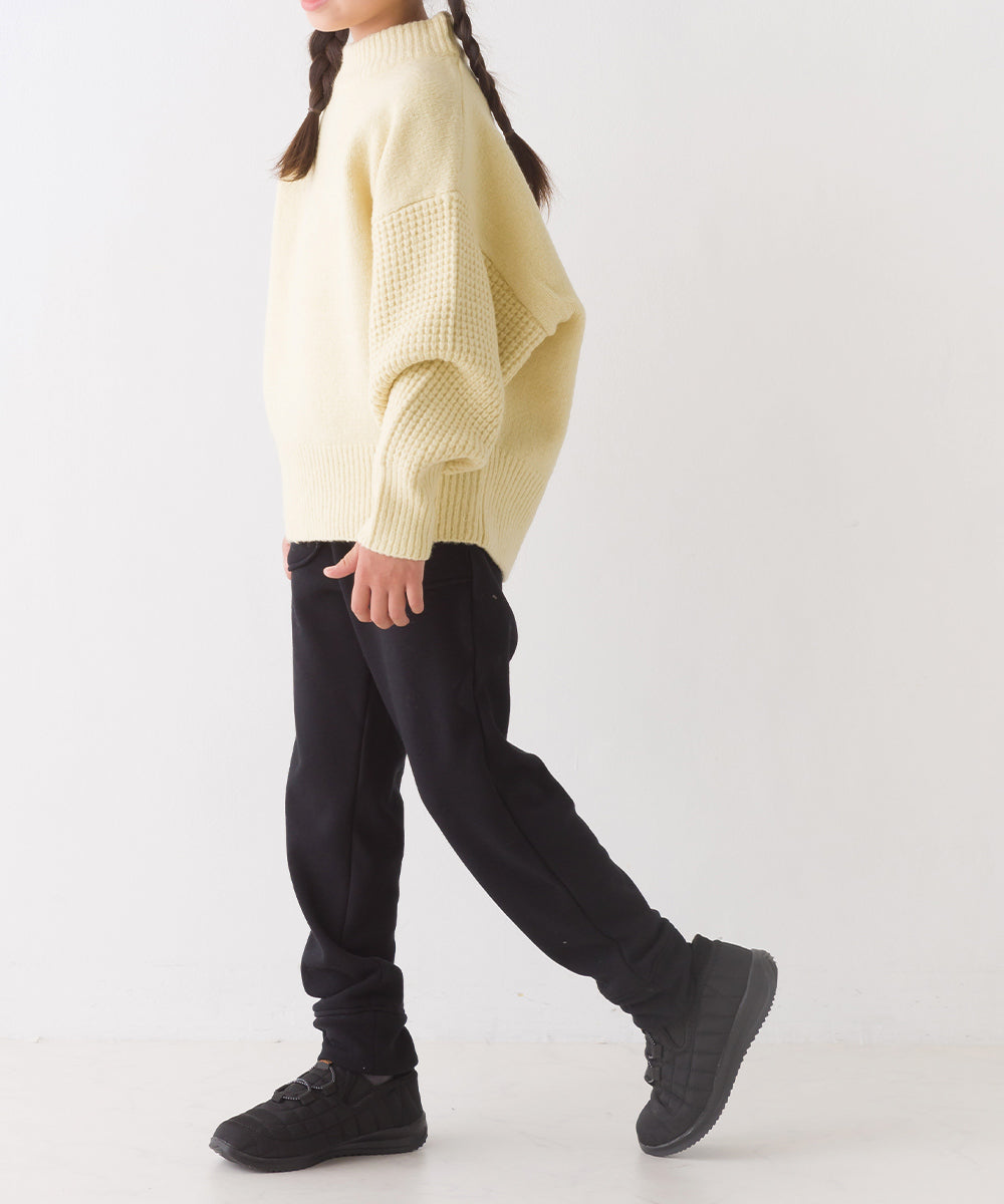 【OMNES】キッズ ストレッチ裏シャギー起毛ロングパンツ【7121-2087】