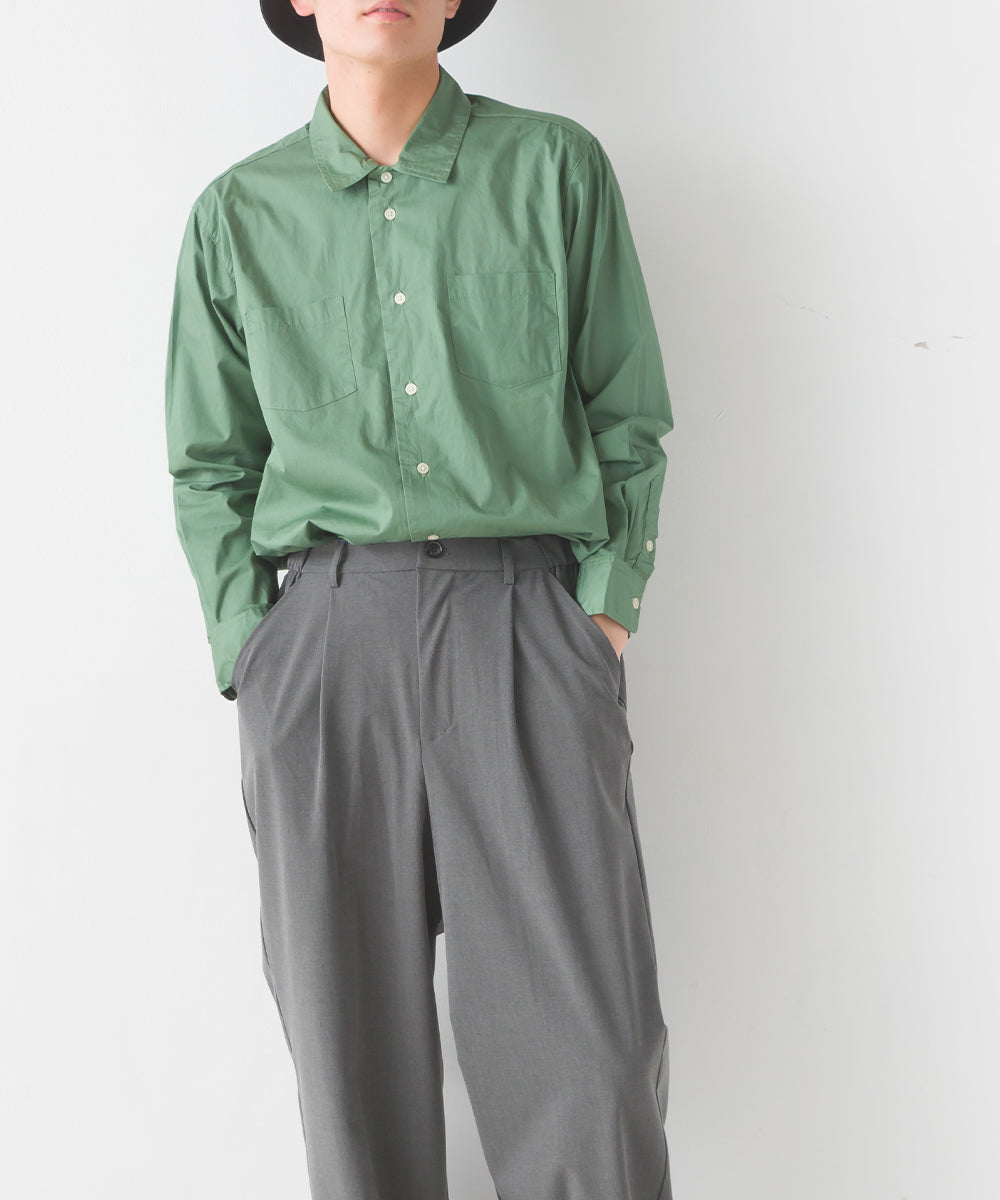 【OMNES Another Edition】メンズ 製品洗いタイプライターワークシャツ【7121-4056】
