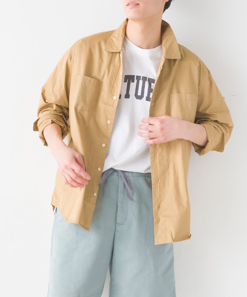 【OMNES Another Edition】メンズ 製品洗いタイプライターワークシャツ【7121-4056】