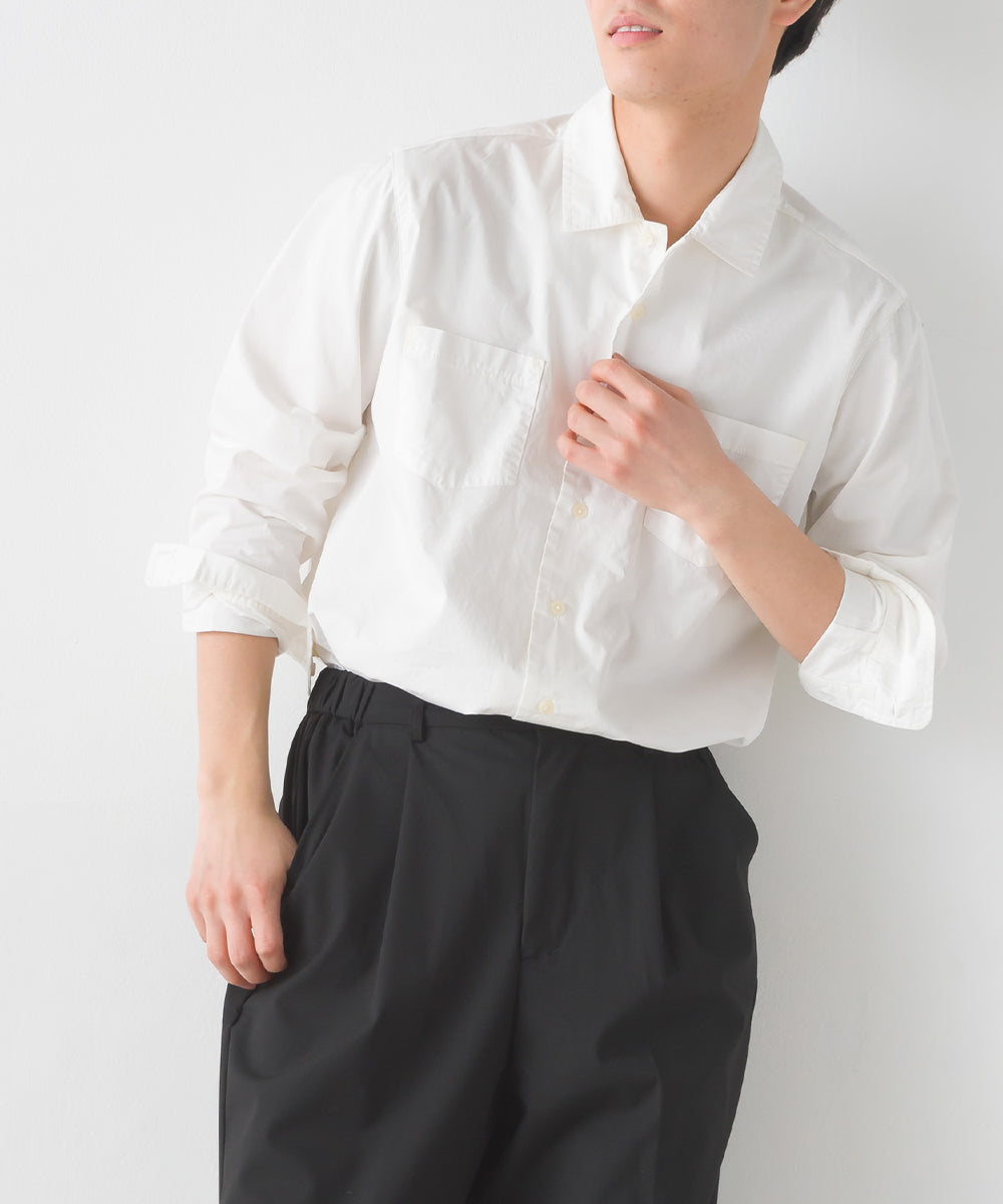 【OMNES Another Edition】メンズ 製品洗いタイプライターワークシャツ【7121-4056】