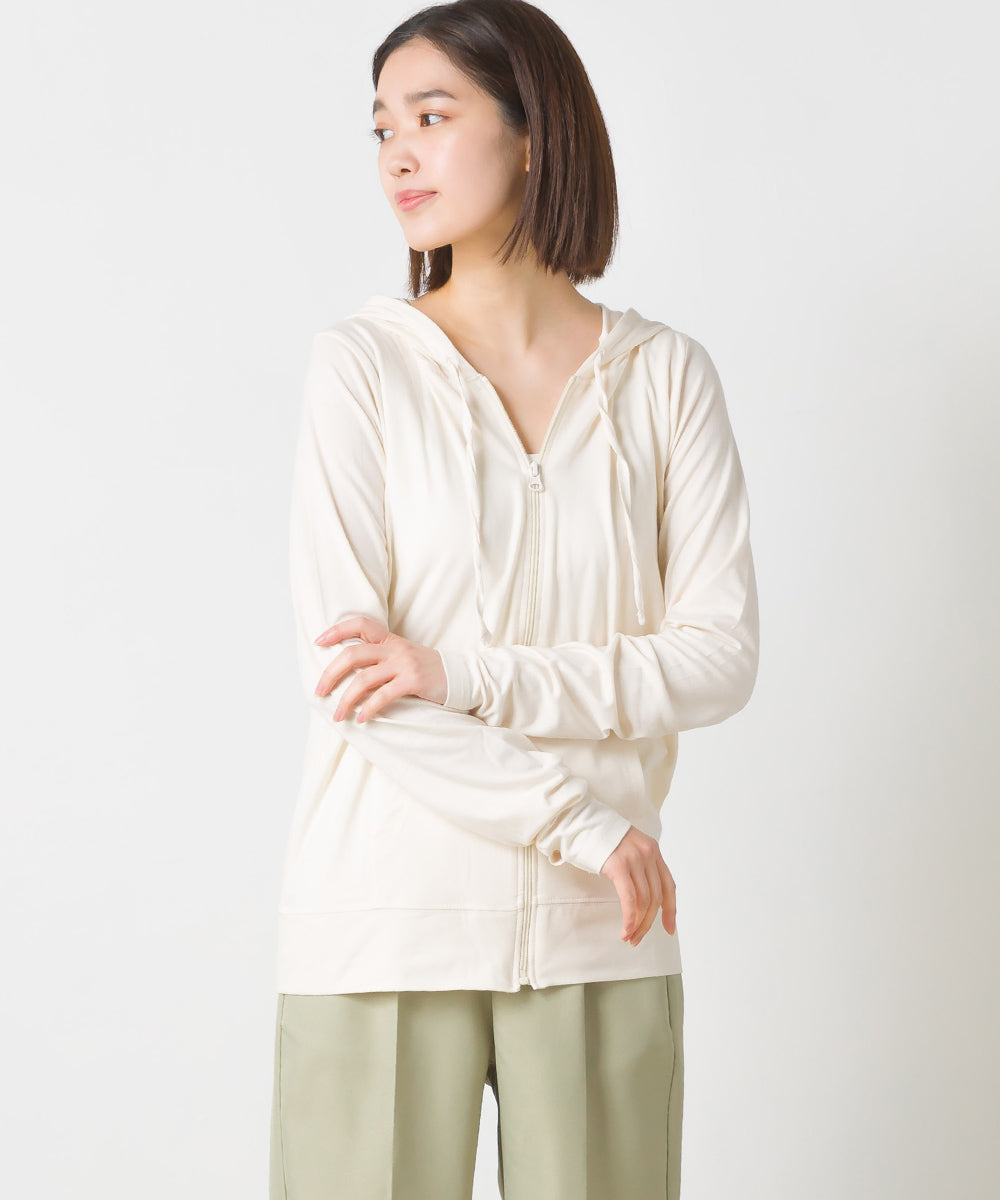 【OMNES】UVカット&ドライ加工 ジップパーカー【7121-5142】