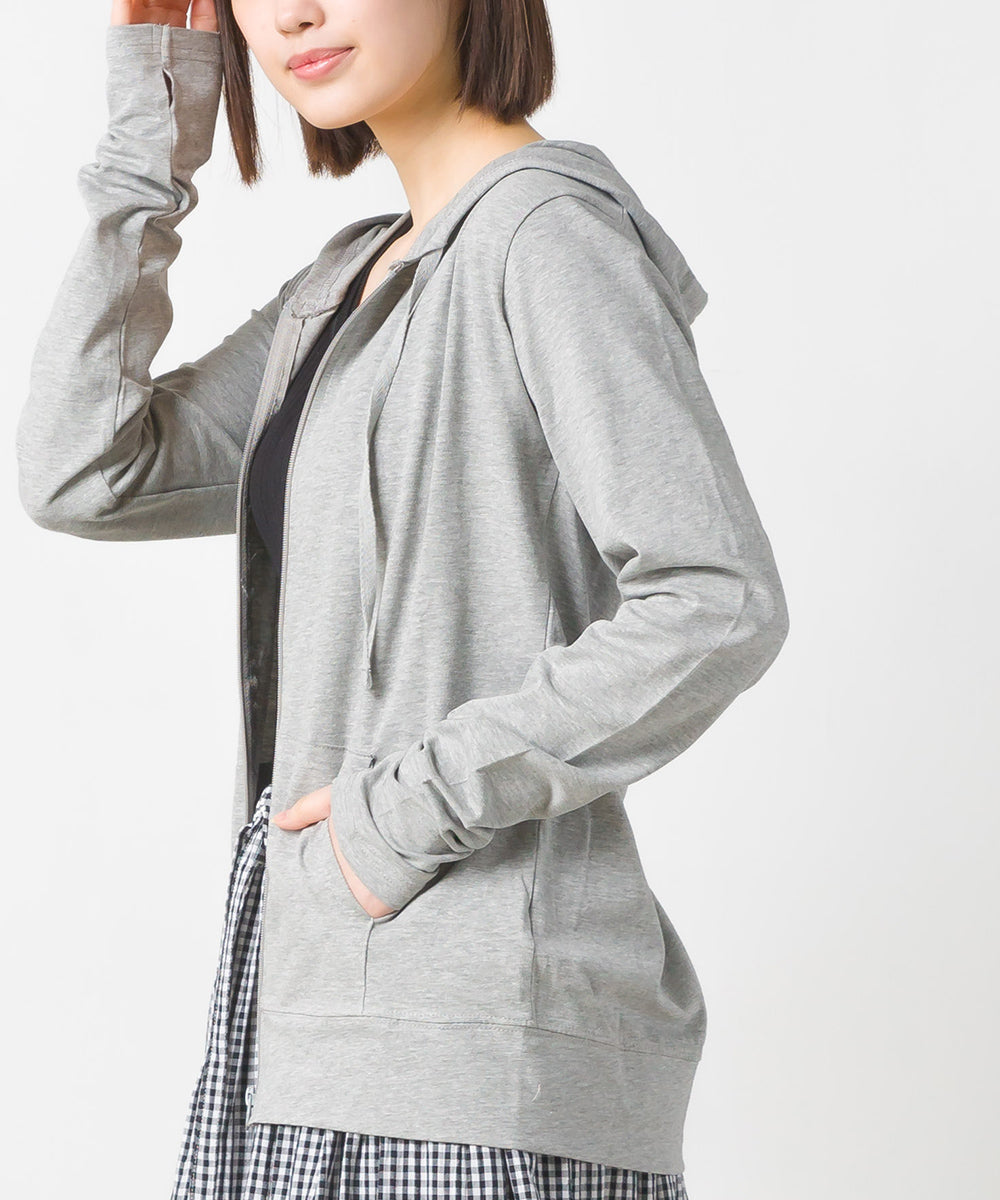 【OMNES】UVカット&ドライ加工 ジップパーカー【7121-5142】