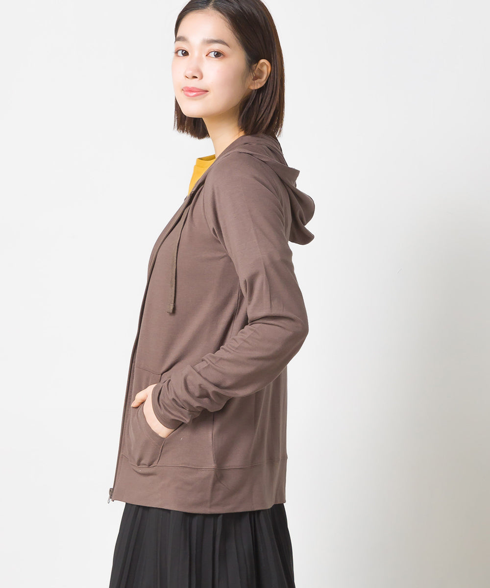 【OMNES】UVカット&ドライ加工 ジップパーカー【7121-5142】