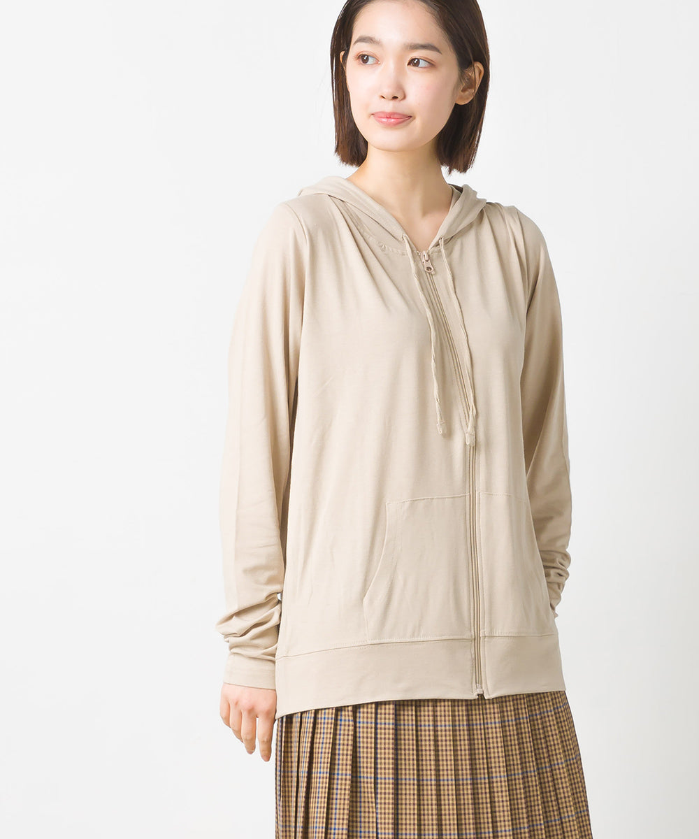 【OMNES】UVカット&ドライ加工 ジップパーカー【7121-5142】