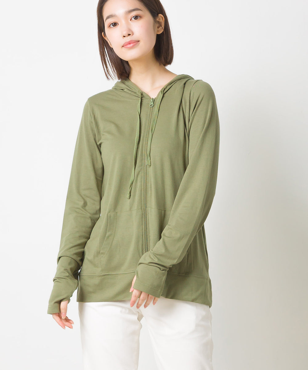 【OMNES】UVカット&ドライ加工 ジップパーカー【7121-5142】